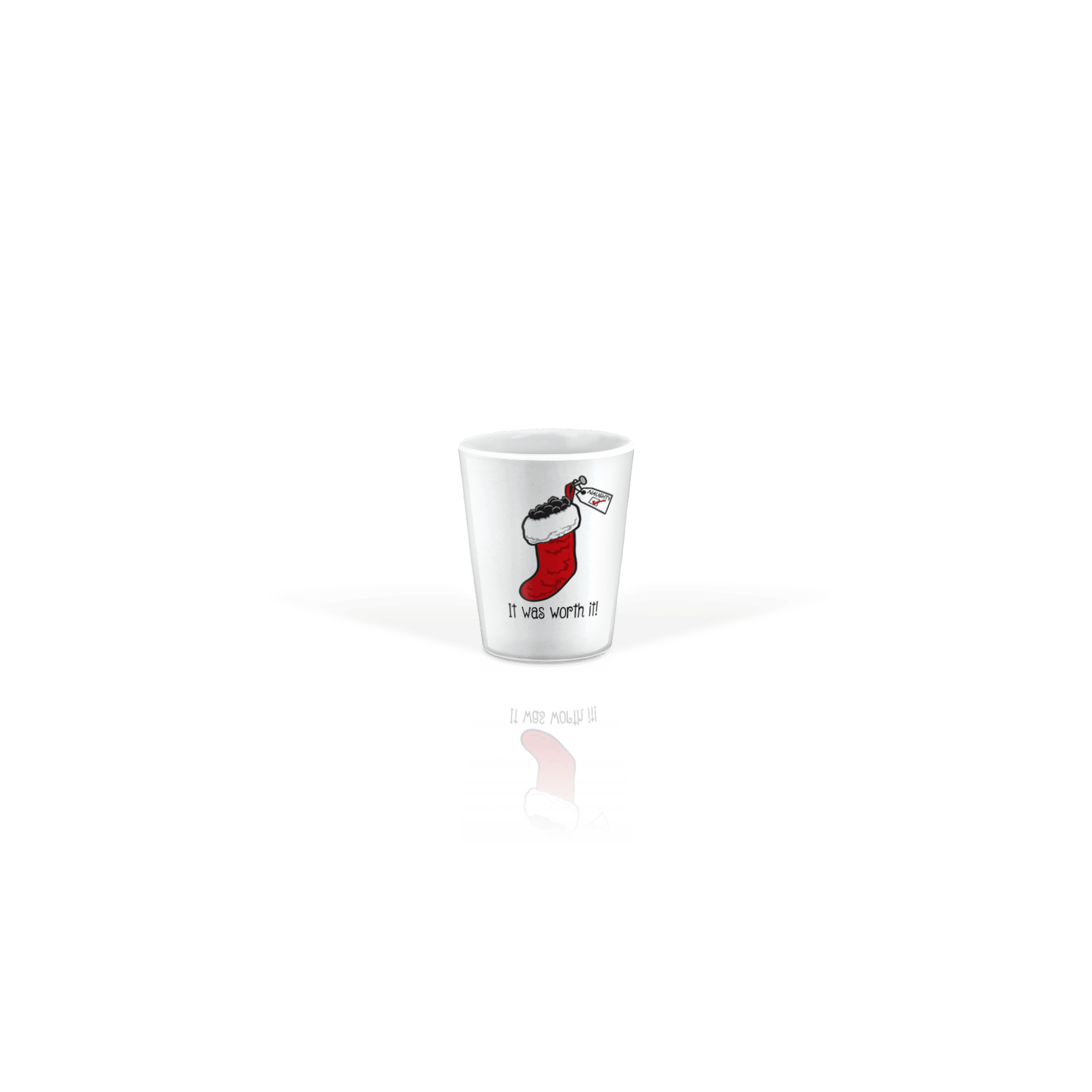 Ceramic Shot Glass 2oz White