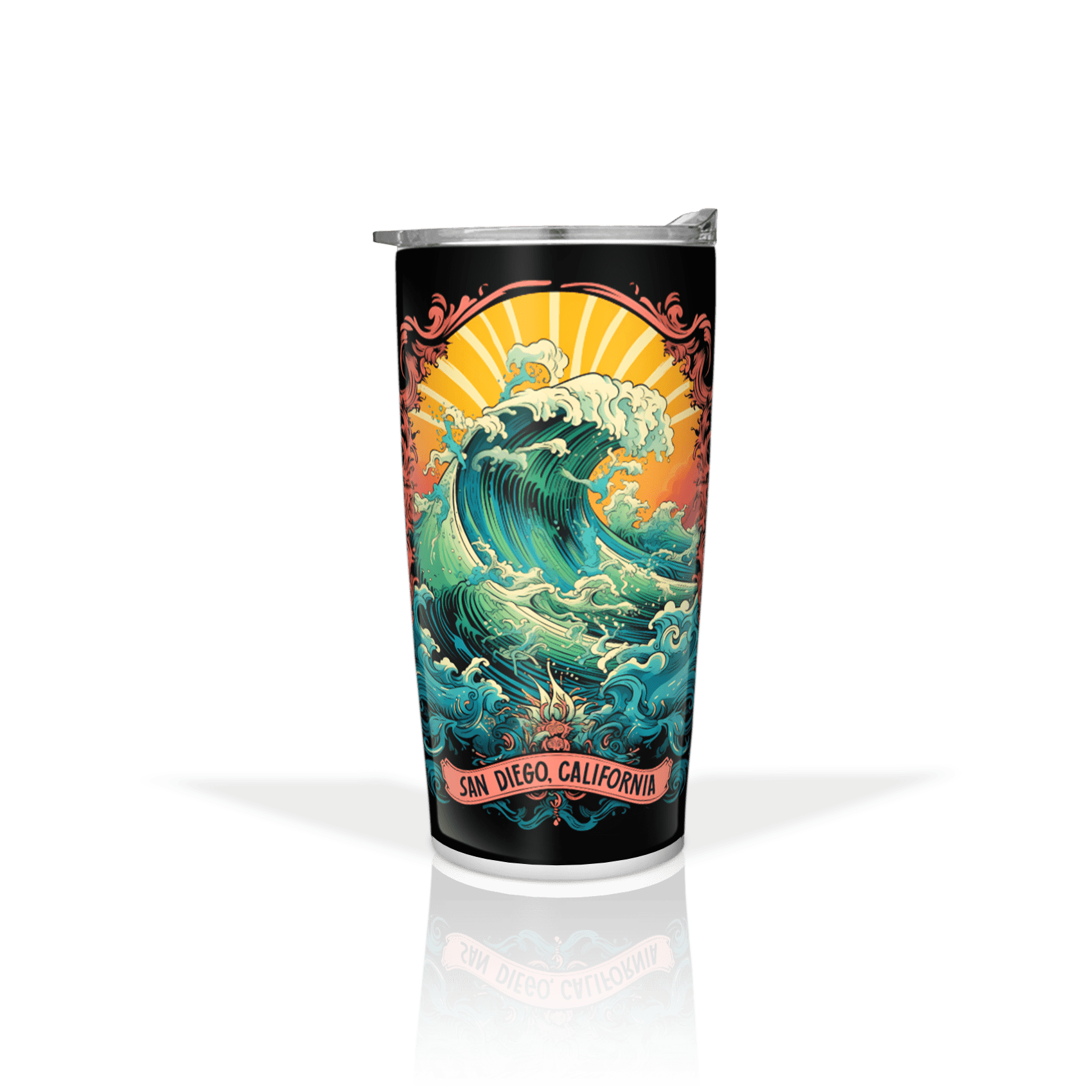 Art Nouveau Wave Swirl