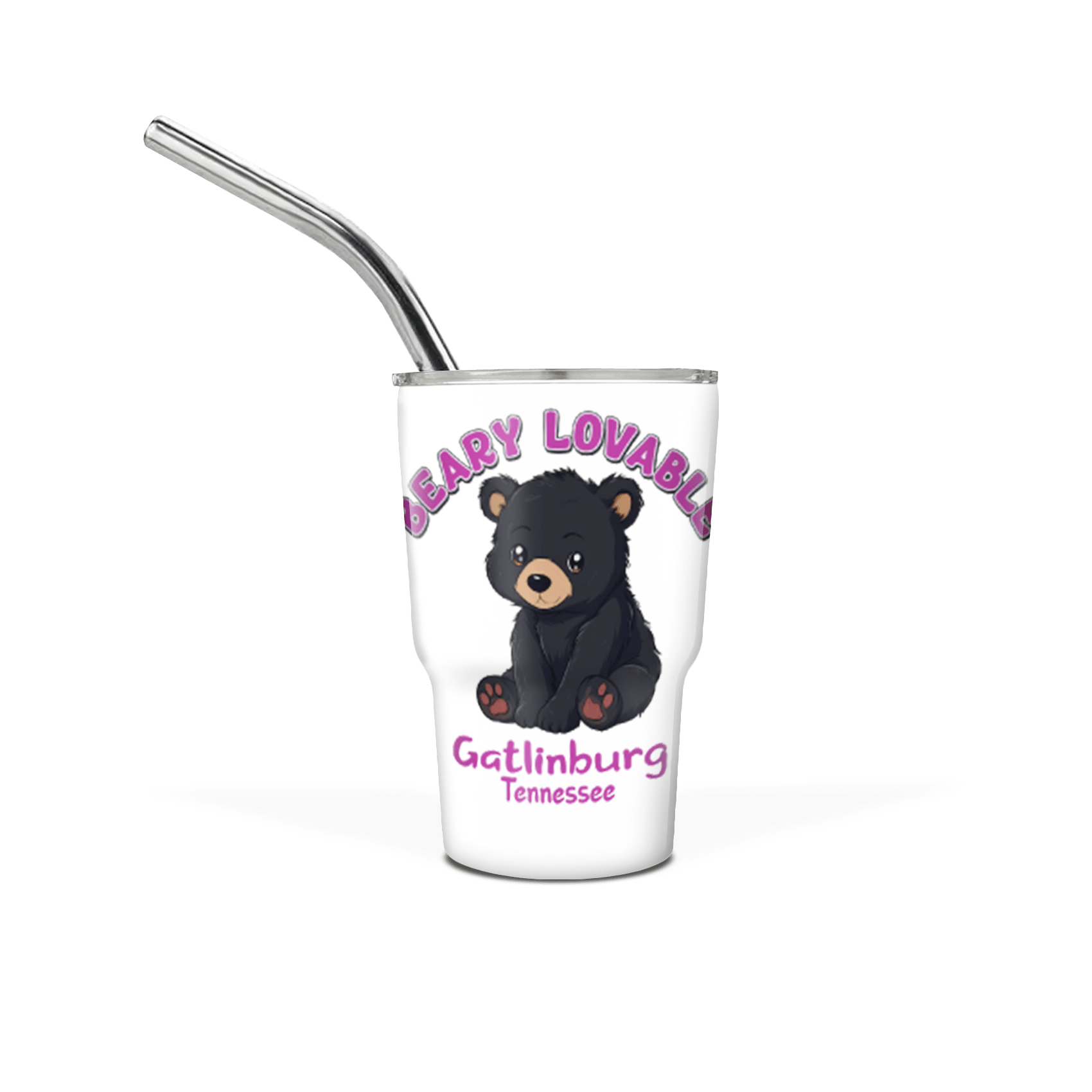 Mini 3 oz Tumbler with Straw