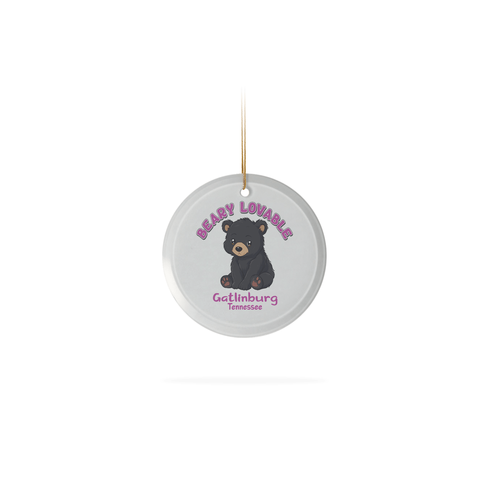 Frosted Glass Ornament 3.5"