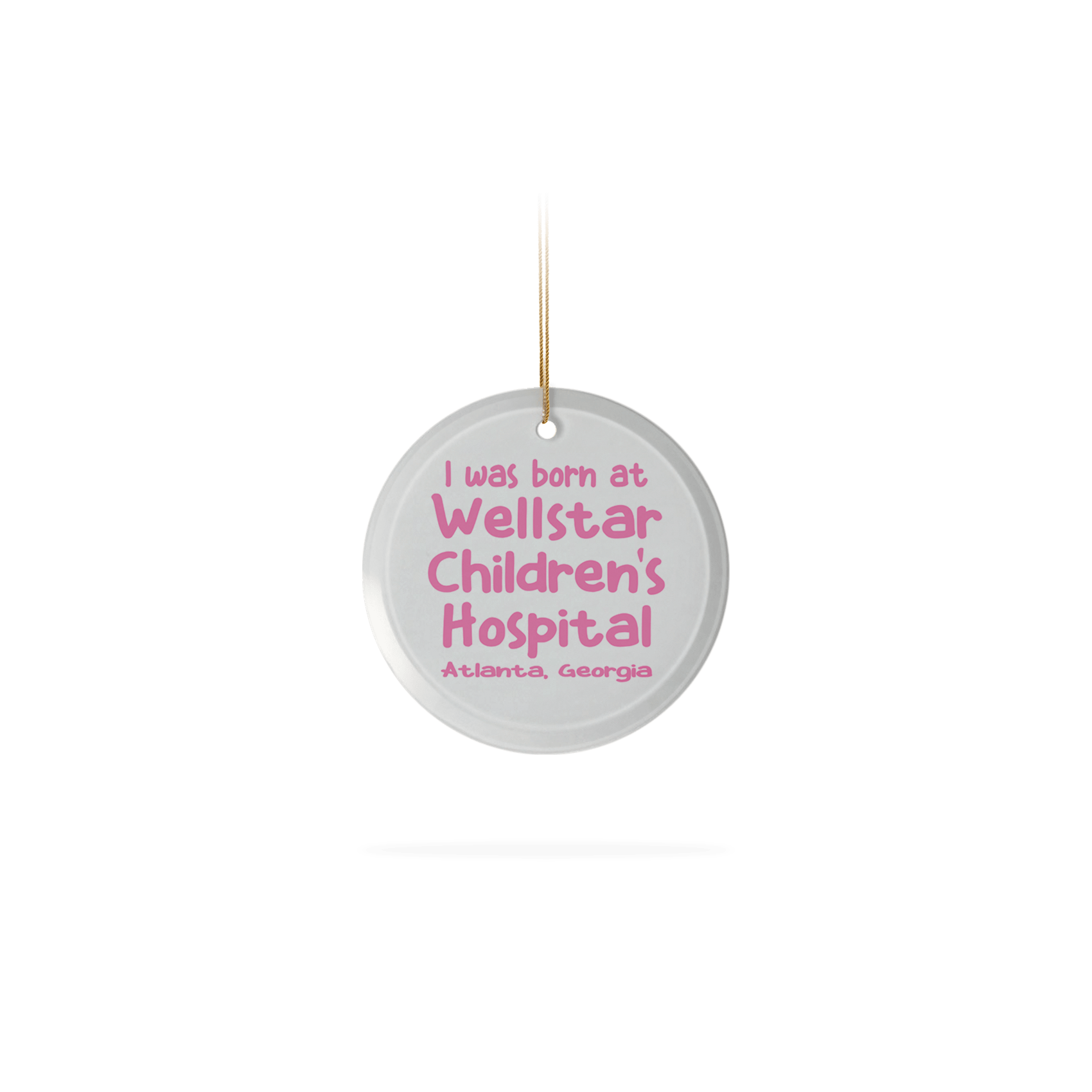 Frosted Glass Ornament 3.5"