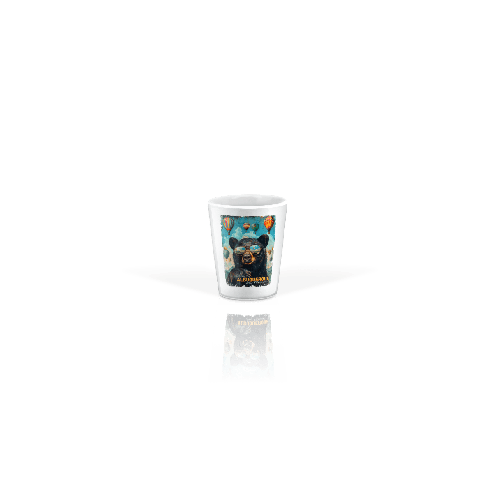 Ceramic Shot Glass 2oz White