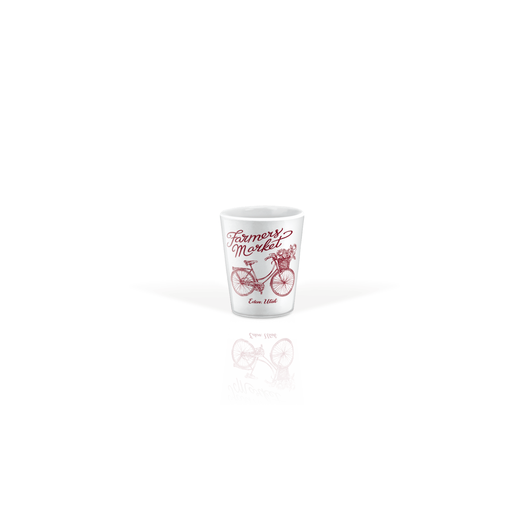 Ceramic Shot Glass 2oz White