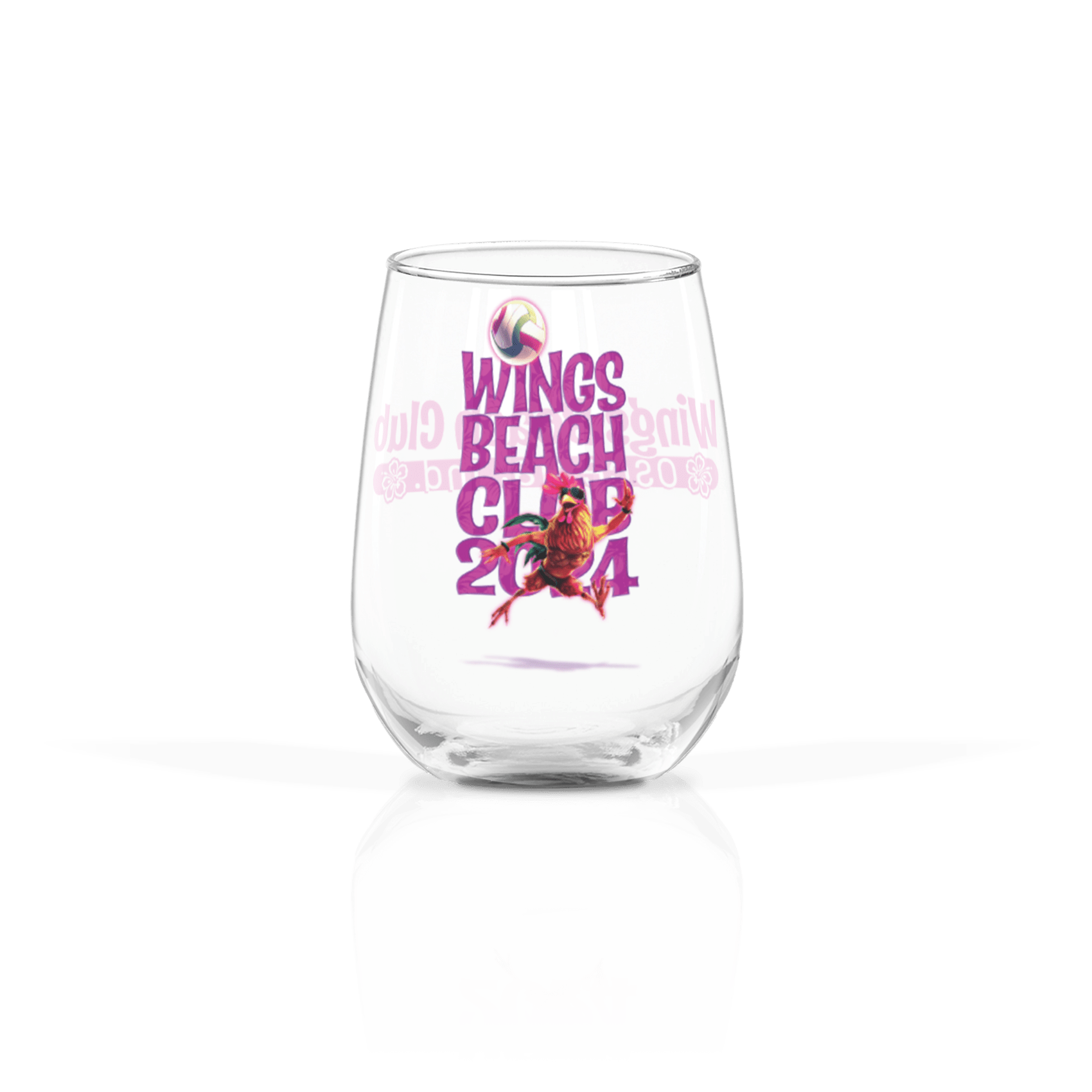 WBC Left Chest Linear Fuchsia - Back MDJ Rooster-Text-Fuchsia