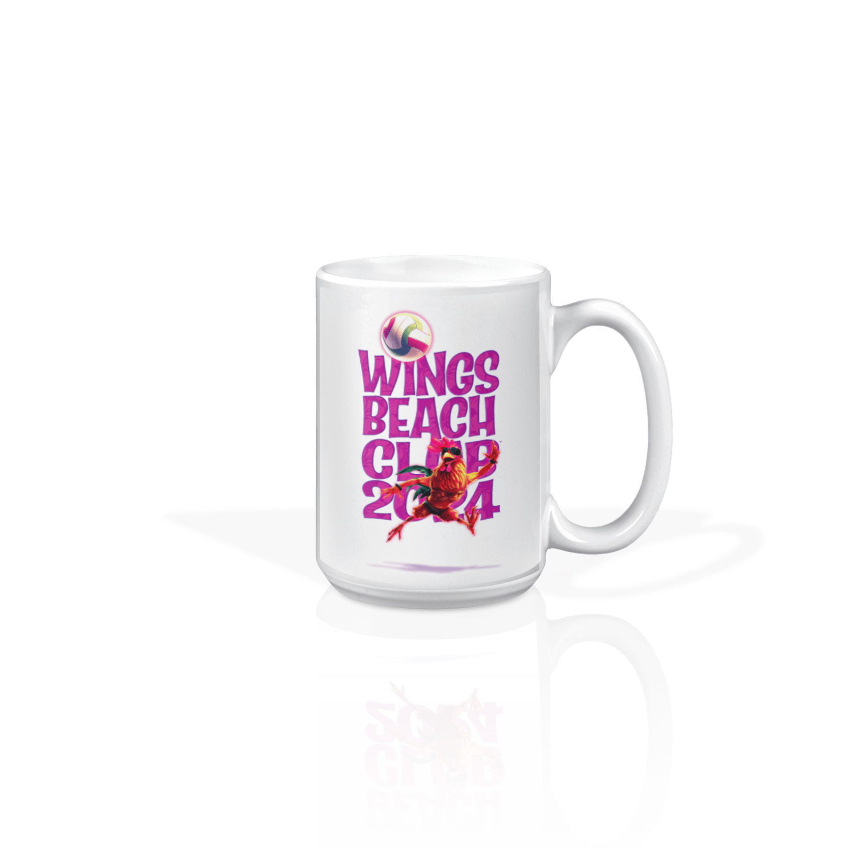 WBC Left Chest Linear Fuchsia - Back MDJ Rooster-Text-Fuchsia