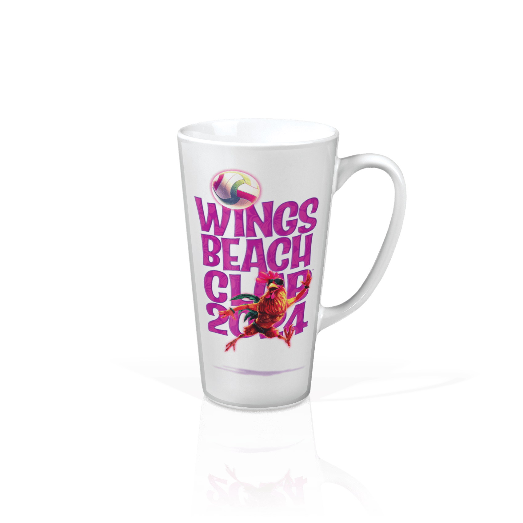 WBC Left Chest Linear Fuchsia - Back MDJ Rooster-Text-Fuchsia