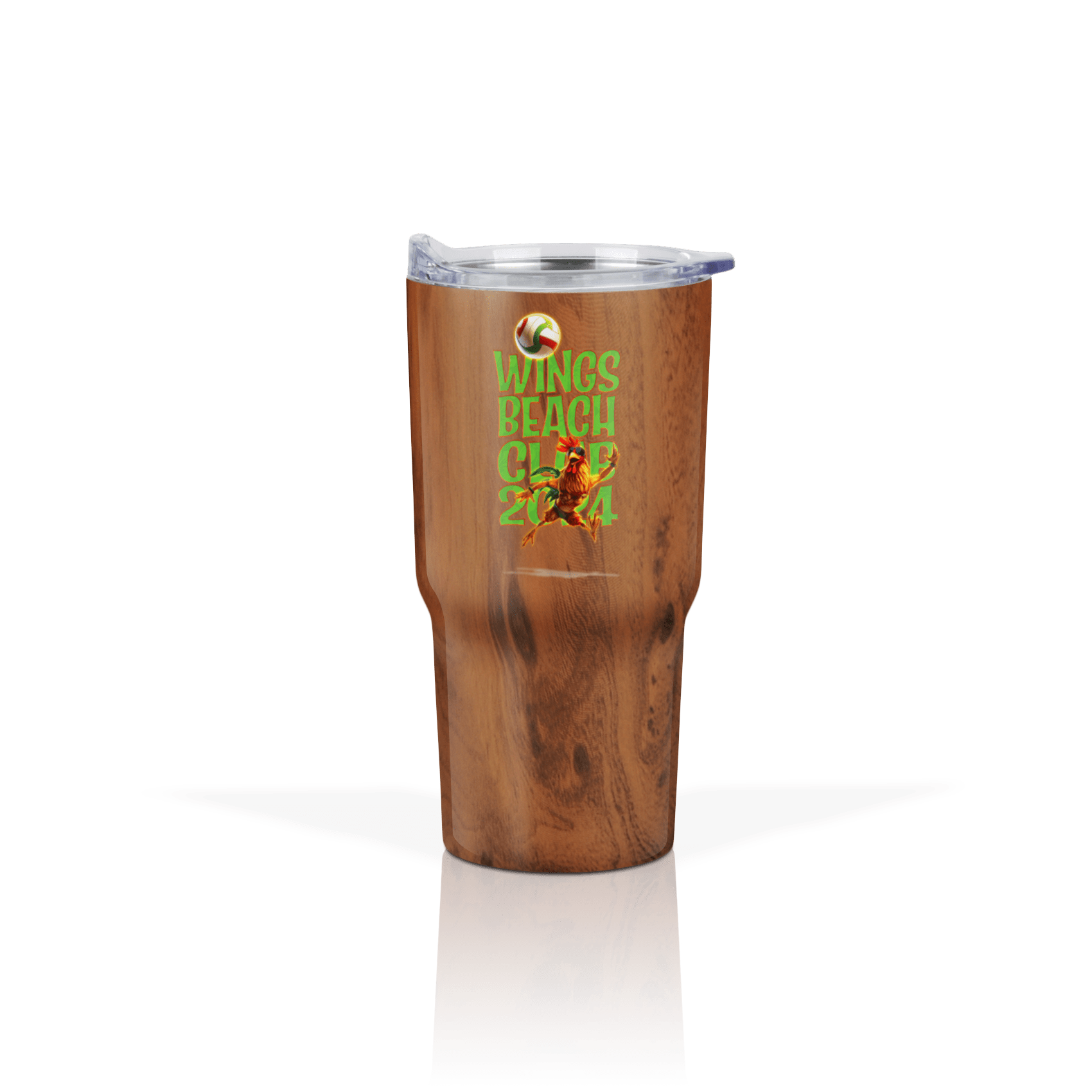 WBC Left Chest Linear Rust - Back MDJ Rooster-Text-Green