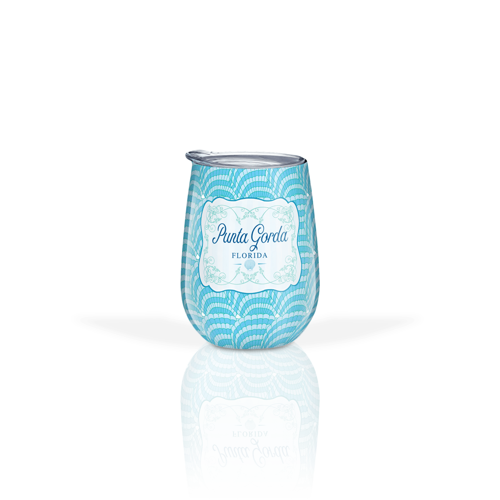 Blue Scallop Pattern