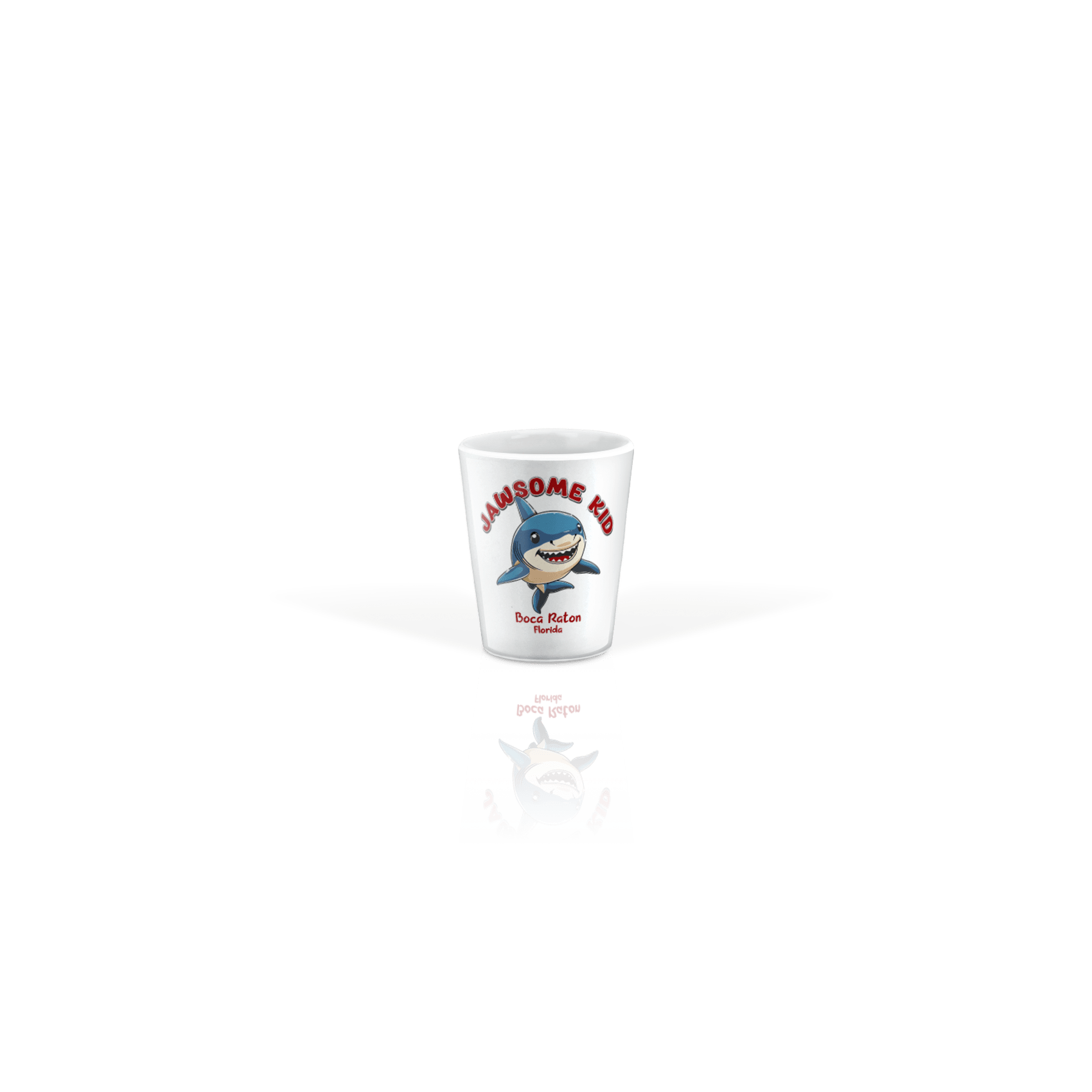 Ceramic Shot Glass 2oz White