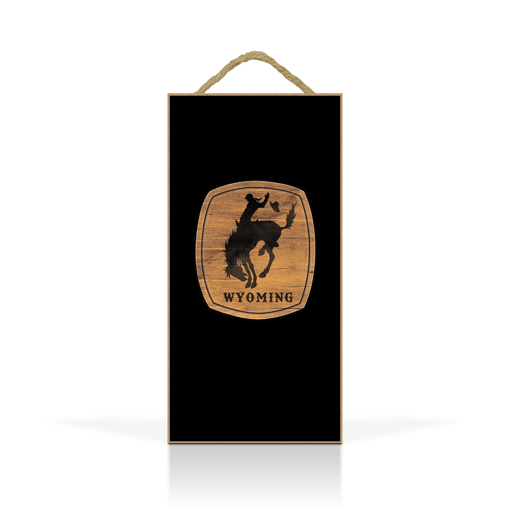 Bucking Cowboy Label