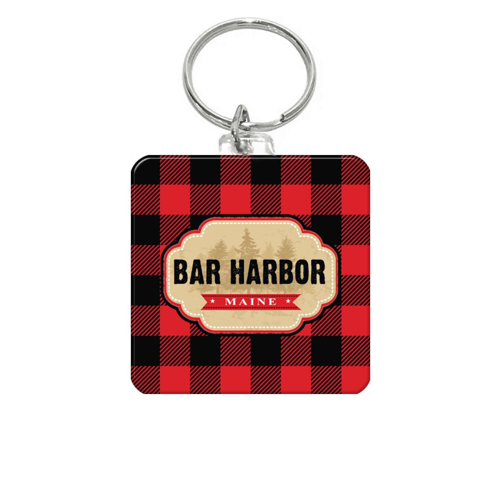 Buffalo Plaid on Black