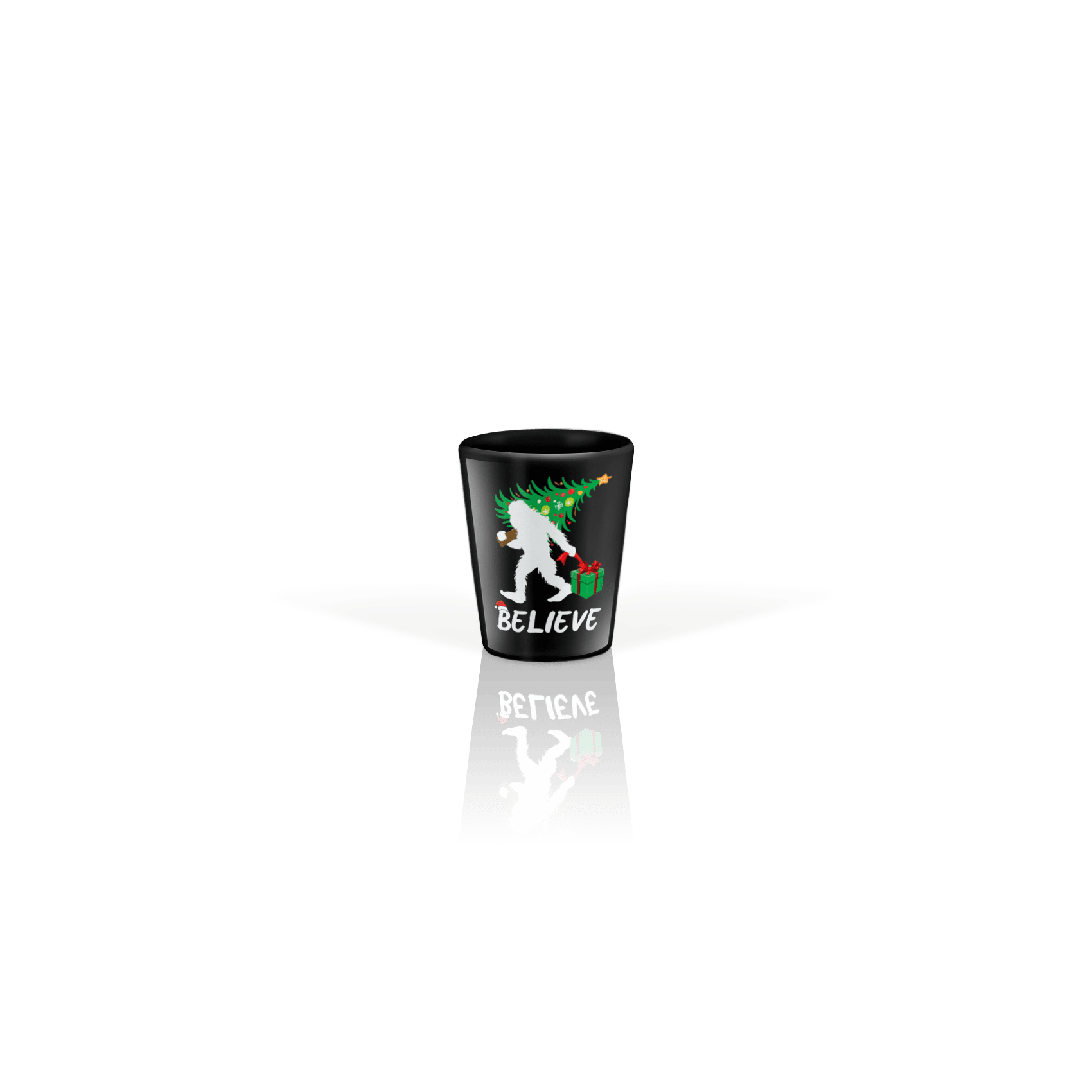 Ceramic Shot Glass 2oz Black