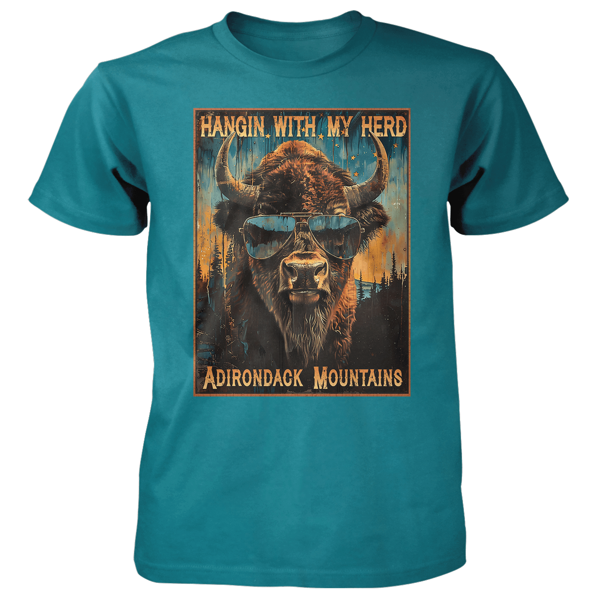 Bison With Glasses