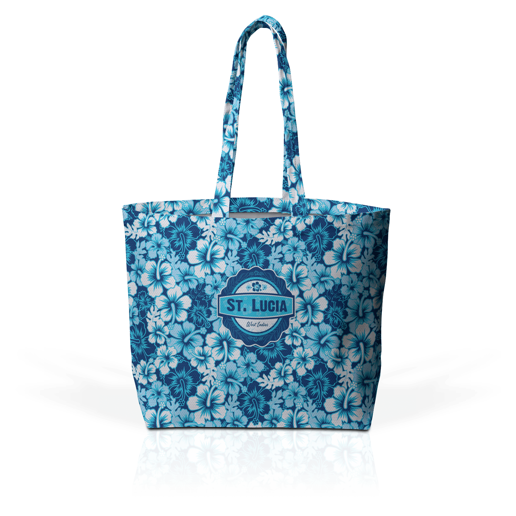Blue and White Hibiscus