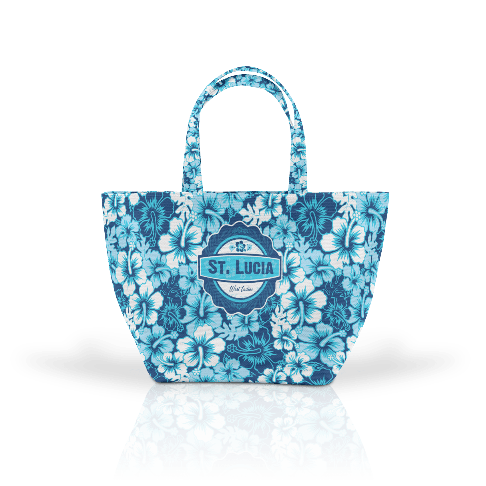Blue and White Hibiscus