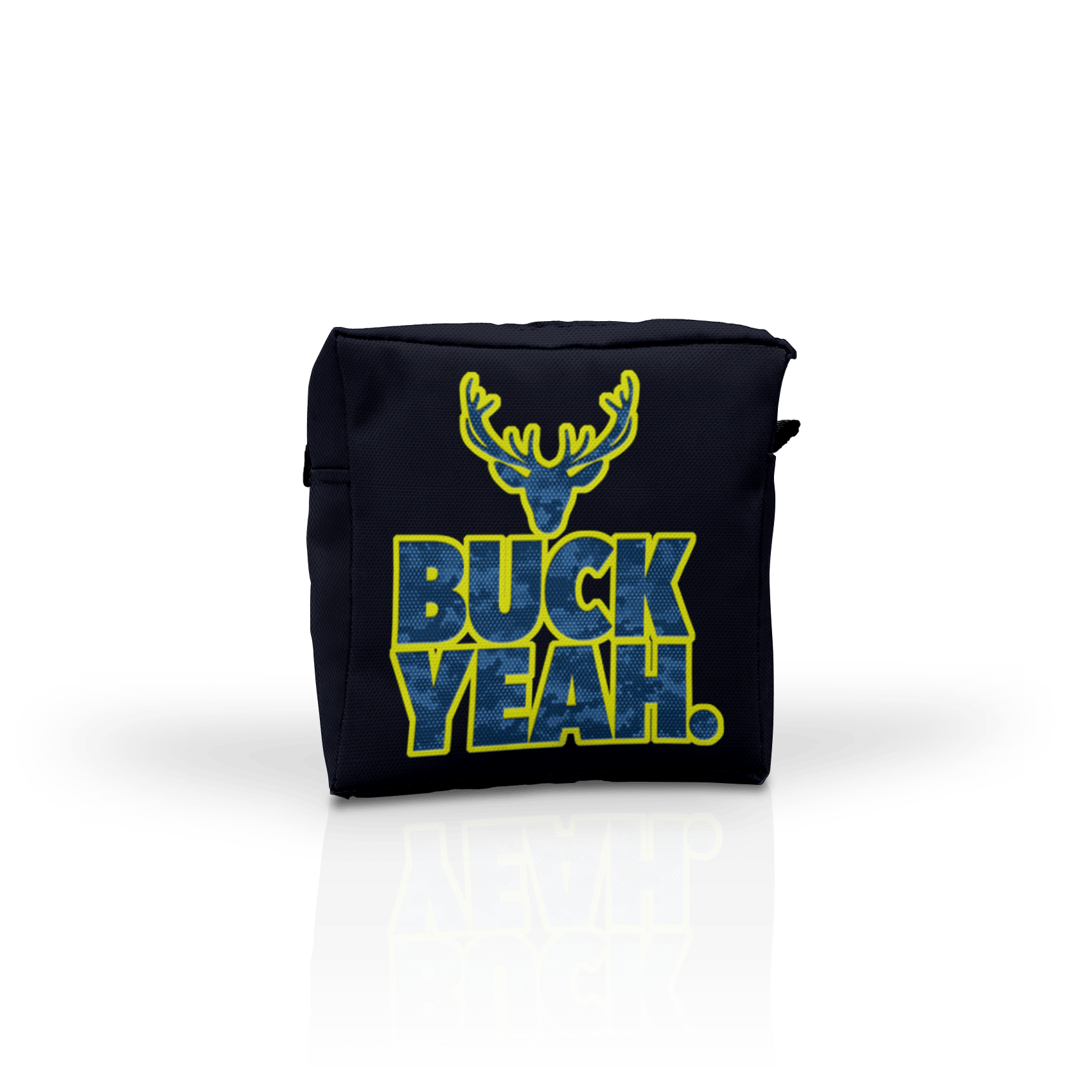 DigCamo Swoosh Left Chest Med-Blue-Lime - Buck Yeah Back Med-Blue-Lime