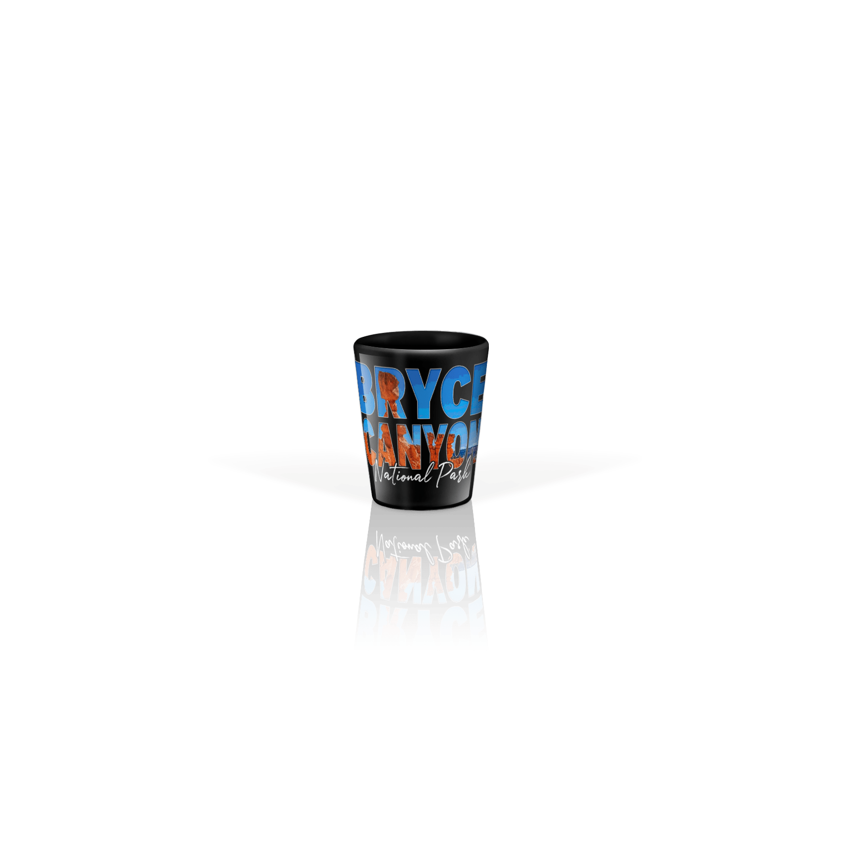 Ceramic Shot Glass 2oz Black