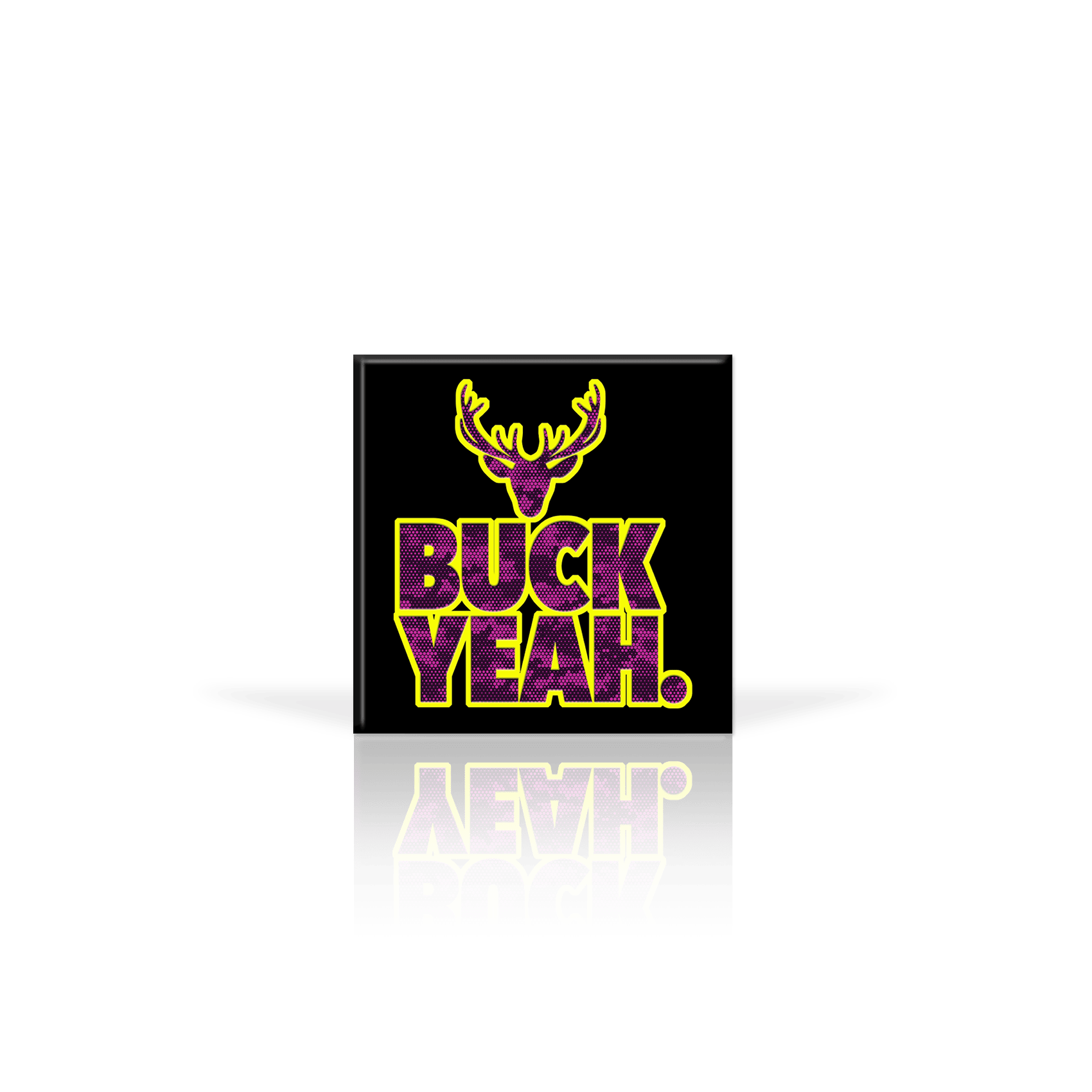 DigCamo Swoosh Left Chest Fuchsia-Lime - Buck Yeah Back Fuchsia-Lime