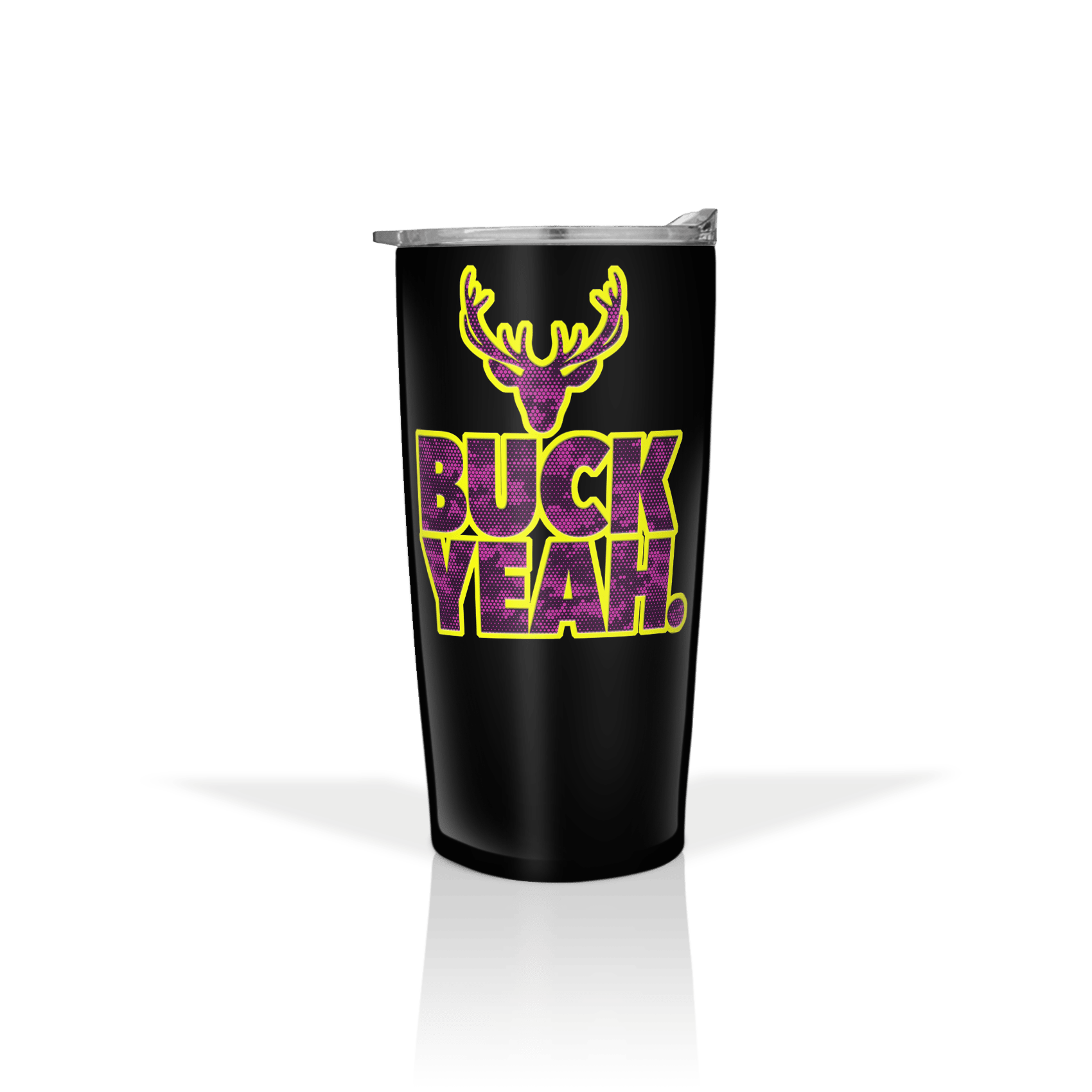 DigCamo Swoosh Left Chest Fuchsia-Lime - Buck Yeah Back Fuchsia-Lime