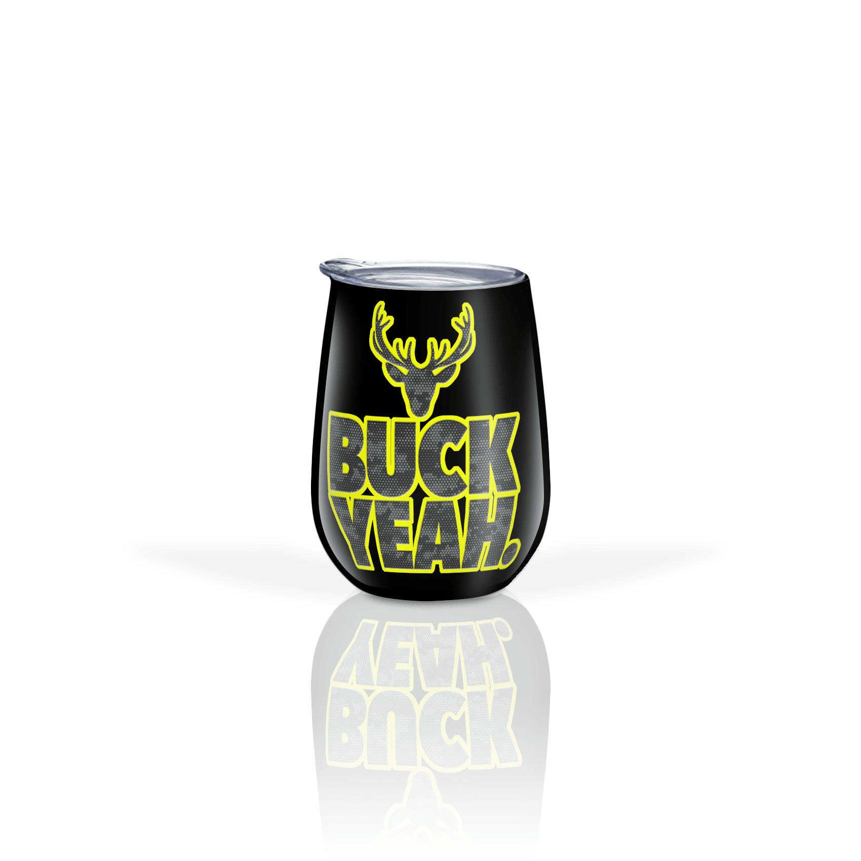 DigCamo Swoosh Left Chest Gray-Lime - Buck Yeah Back Gray-Lime