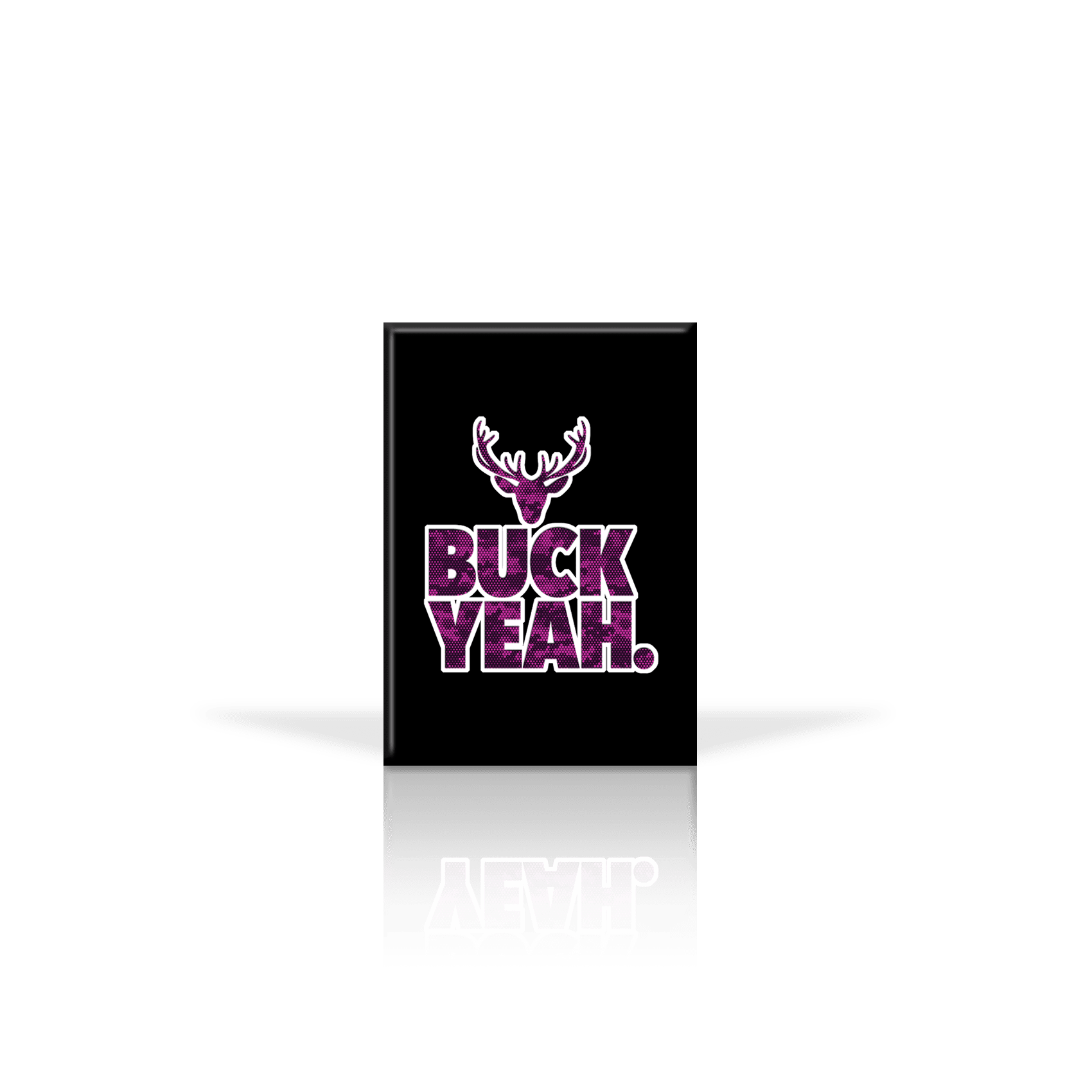 DigCamo Swoosh Left Chest Fuchsia-White - Buck Yeah Back Fuchsia-White