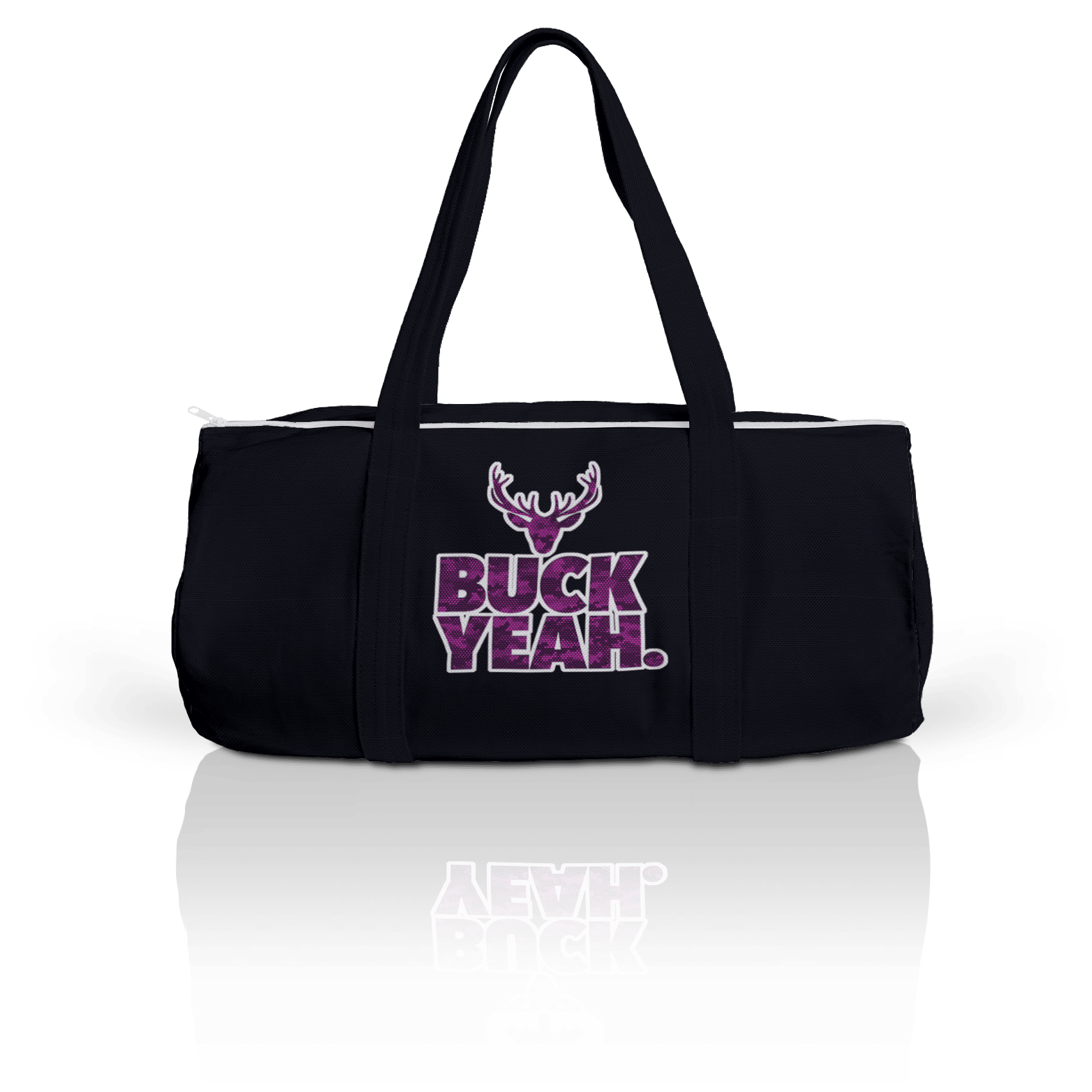 DigCamo Swoosh Left Chest Fuchsia-White - Buck Yeah Back Fuchsia-White