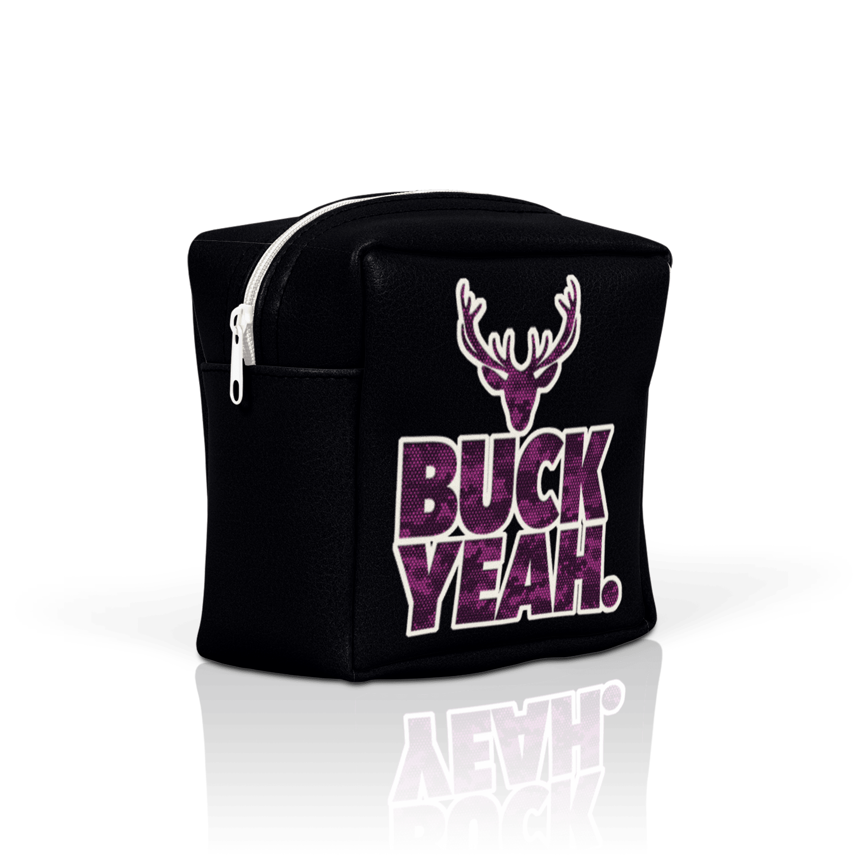 DigCamo Swoosh Left Chest Fuchsia-White - Buck Yeah Back Fuchsia-White