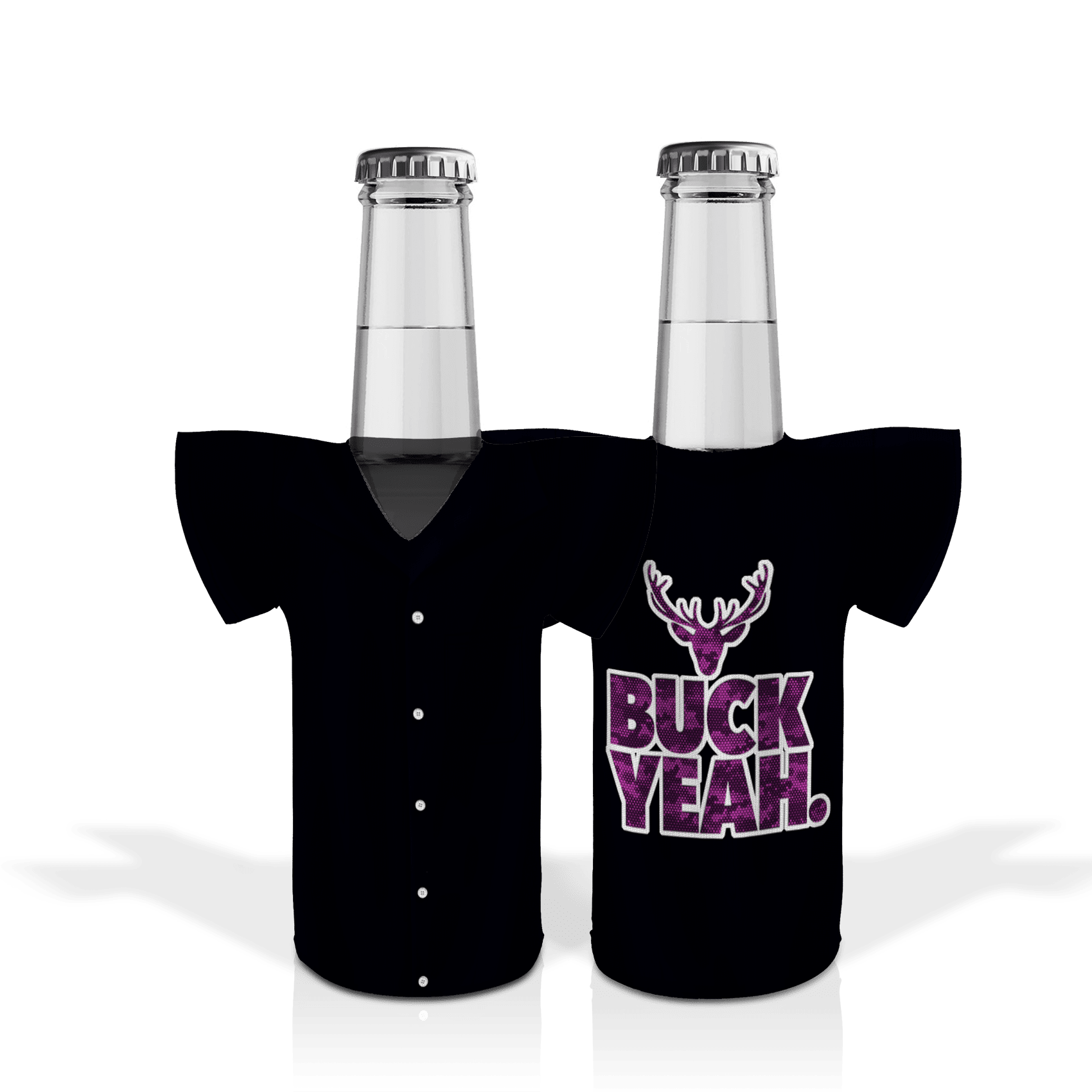 DigCamo Swoosh Left Chest Fuchsia-White - Buck Yeah Back Fuchsia-White