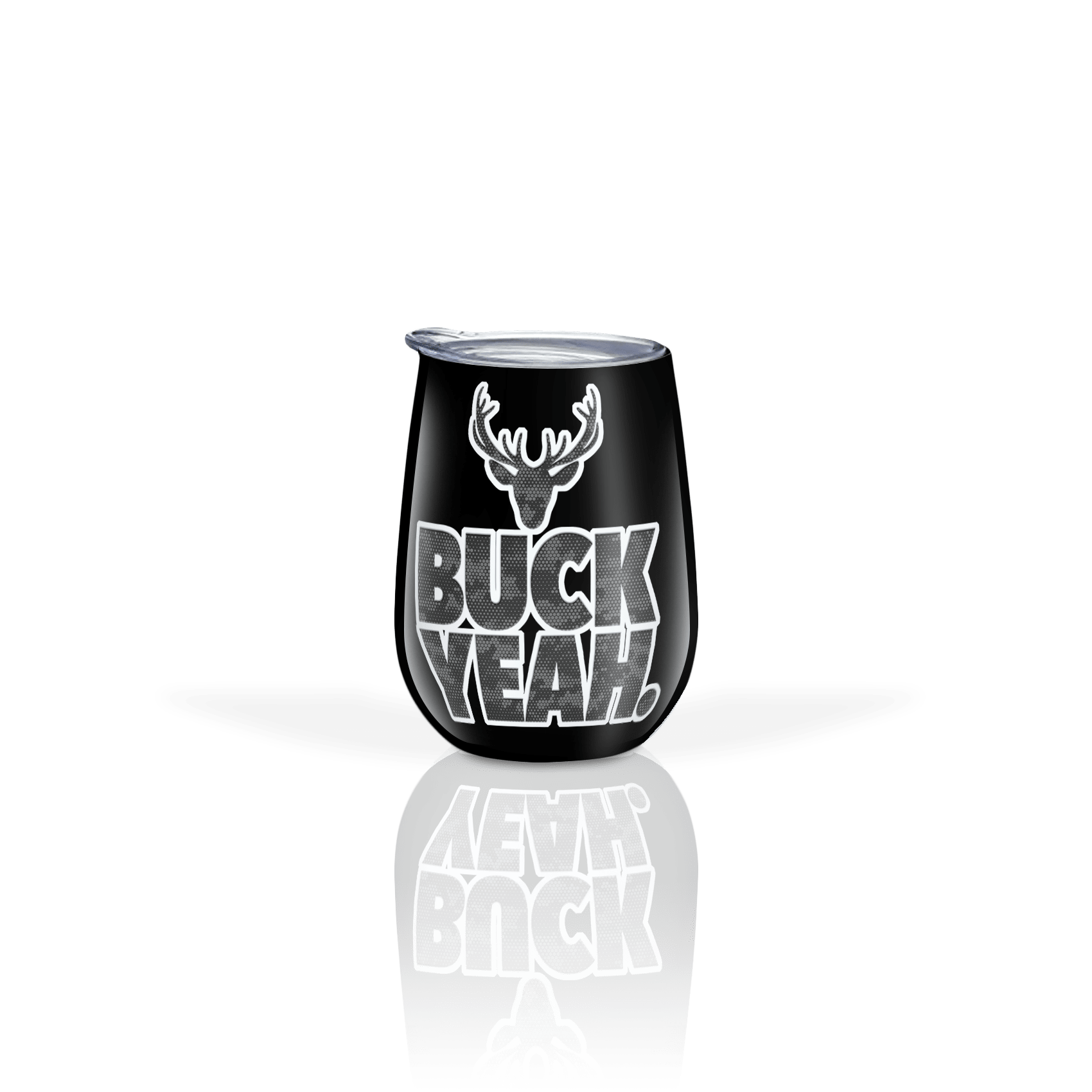DigCamo Swoosh Left Chest Gray-White - Buck Yeah Back Gray-White
