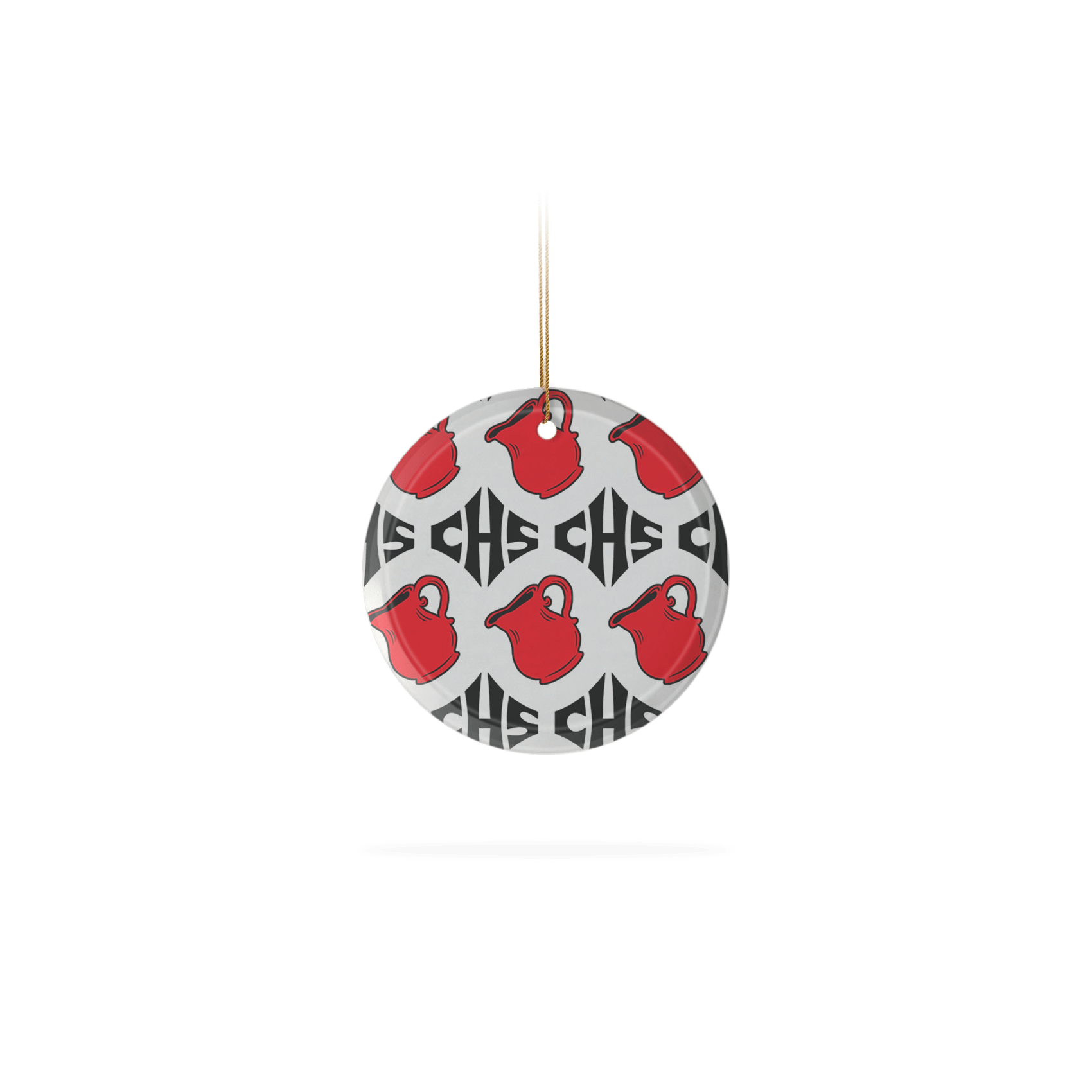 Frosted Glass Ornament 3.5"