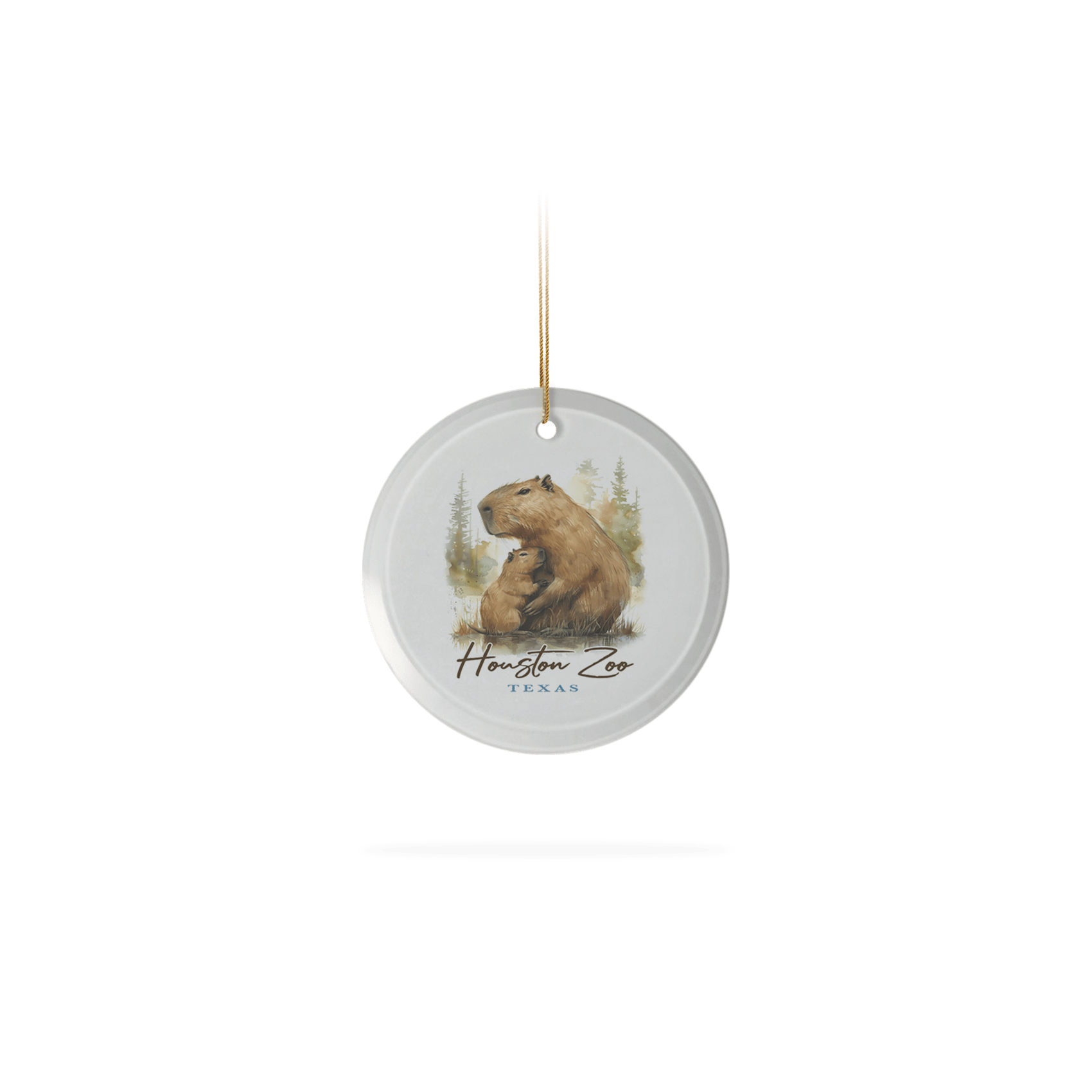 Frosted Glass Ornament 3.5"