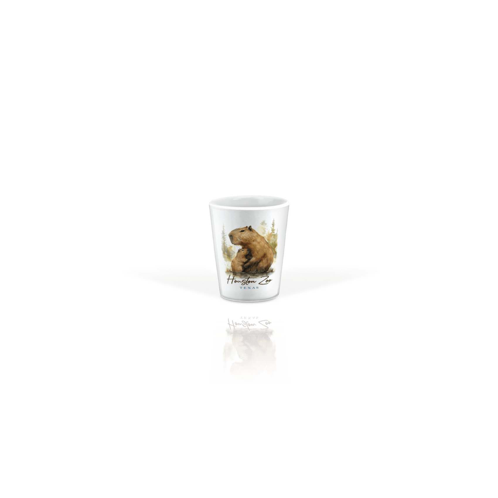 Ceramic Shot Glass 2oz White