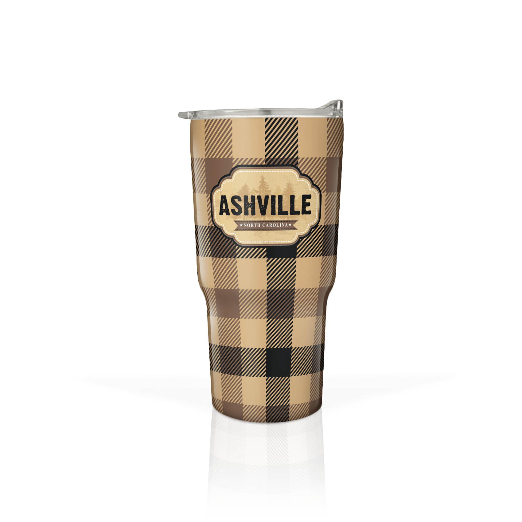 Cream Plaid Wrap