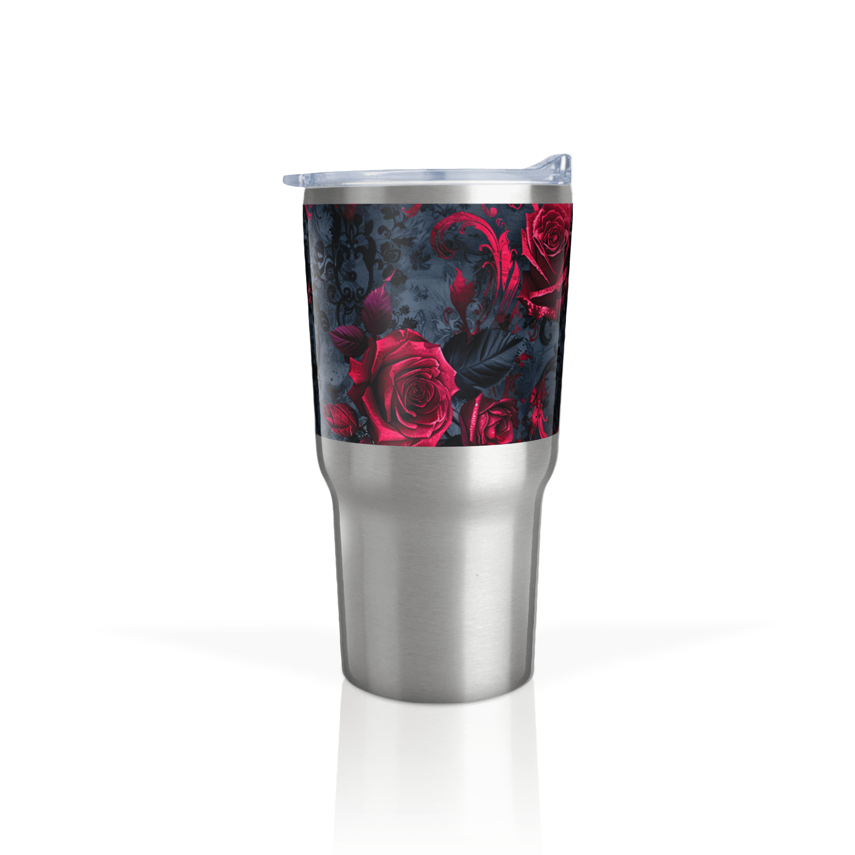 Crimson Swirl Florale