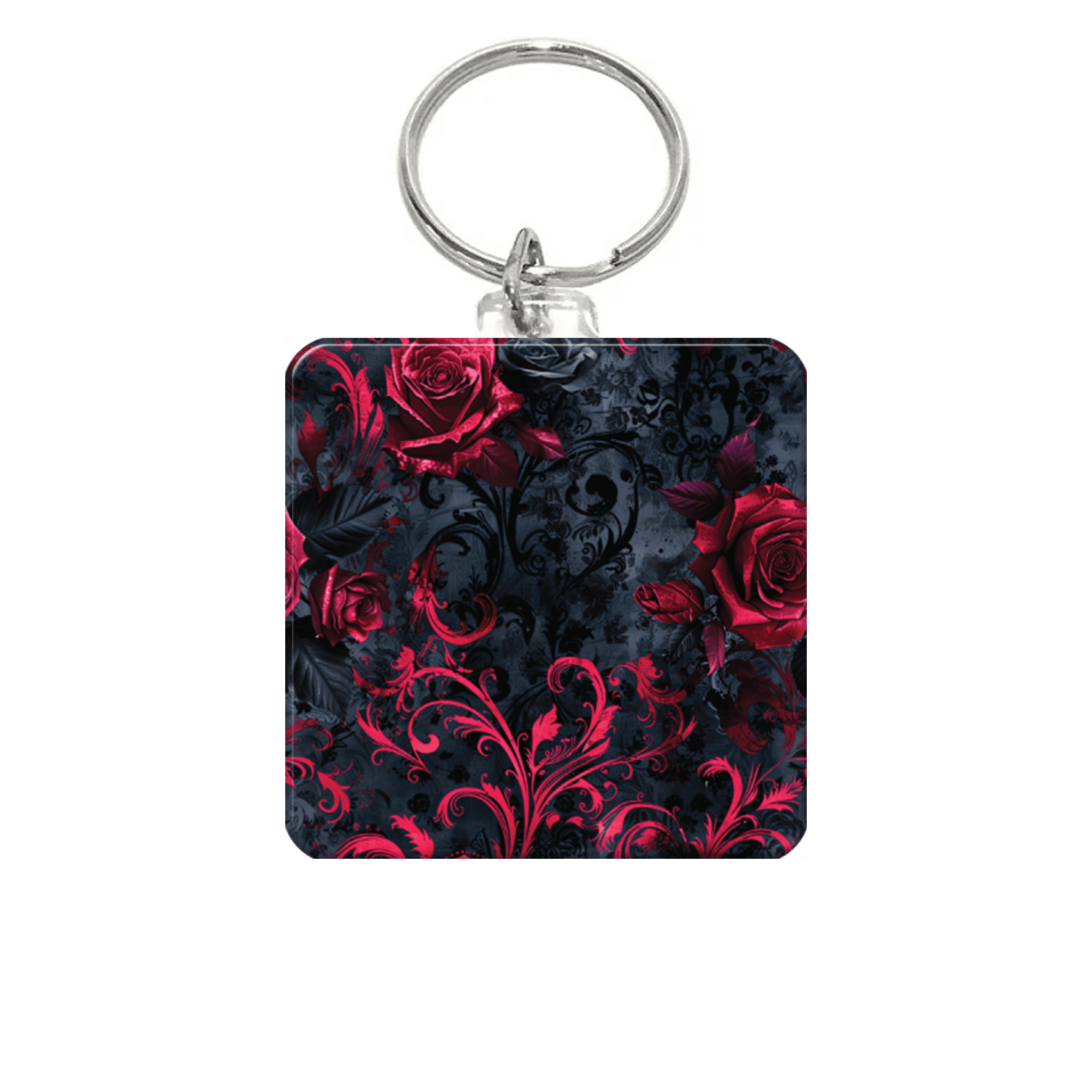 Crimson Swirl Florale