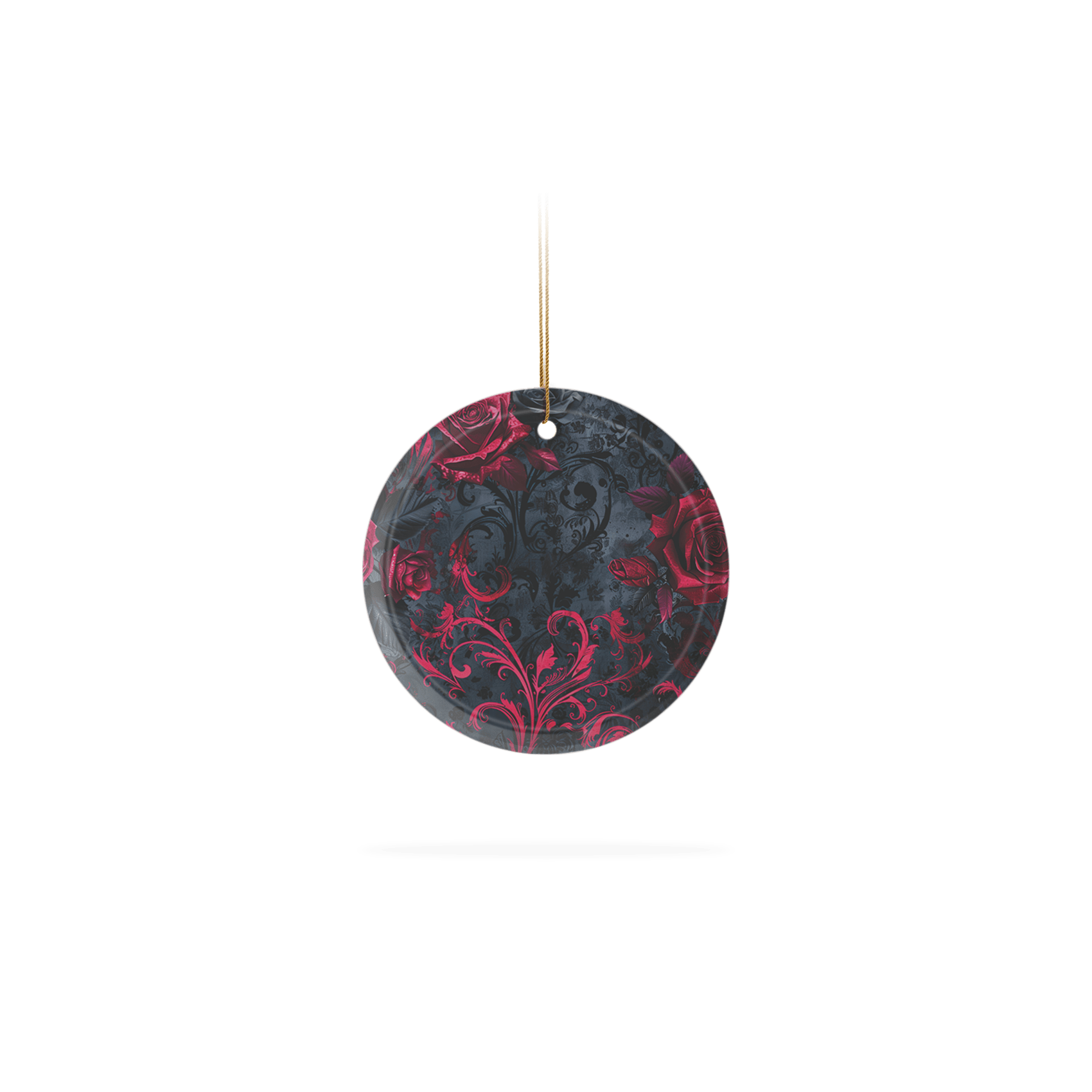 Crimson Swirl Florale