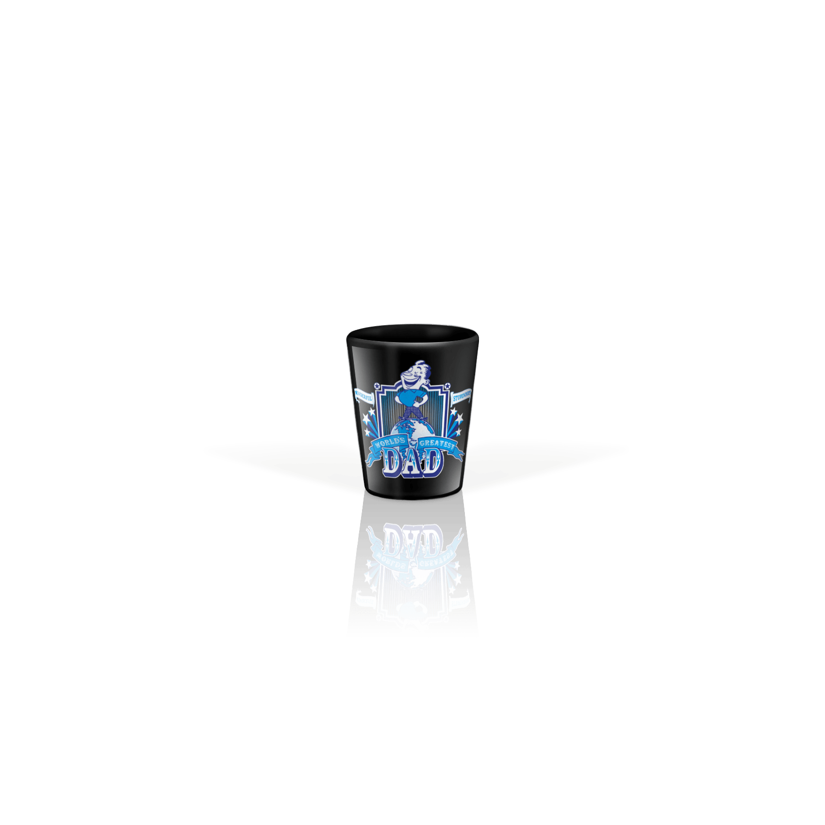 Ceramic Shot Glass 2oz Black