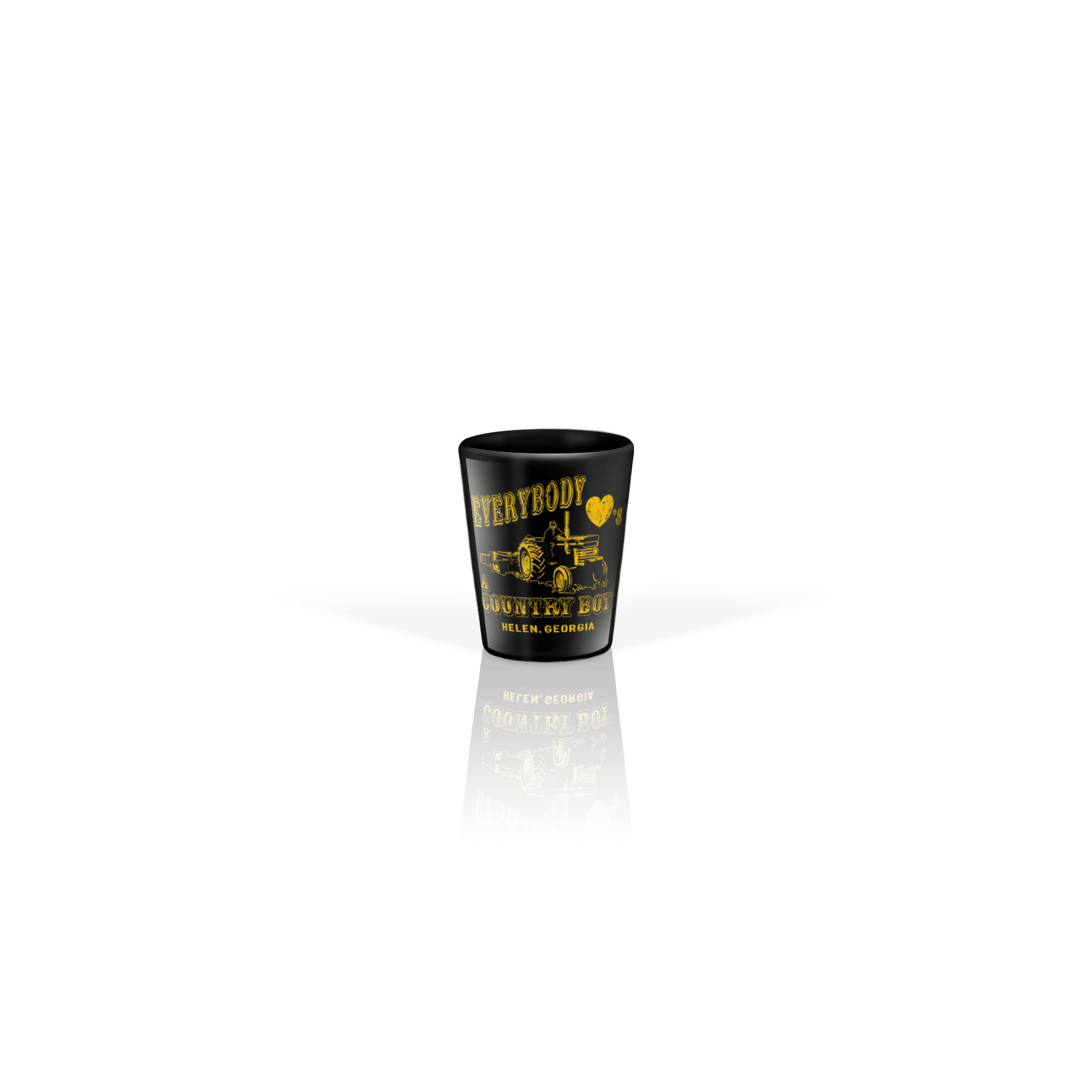 Ceramic Shot Glass 2oz Black