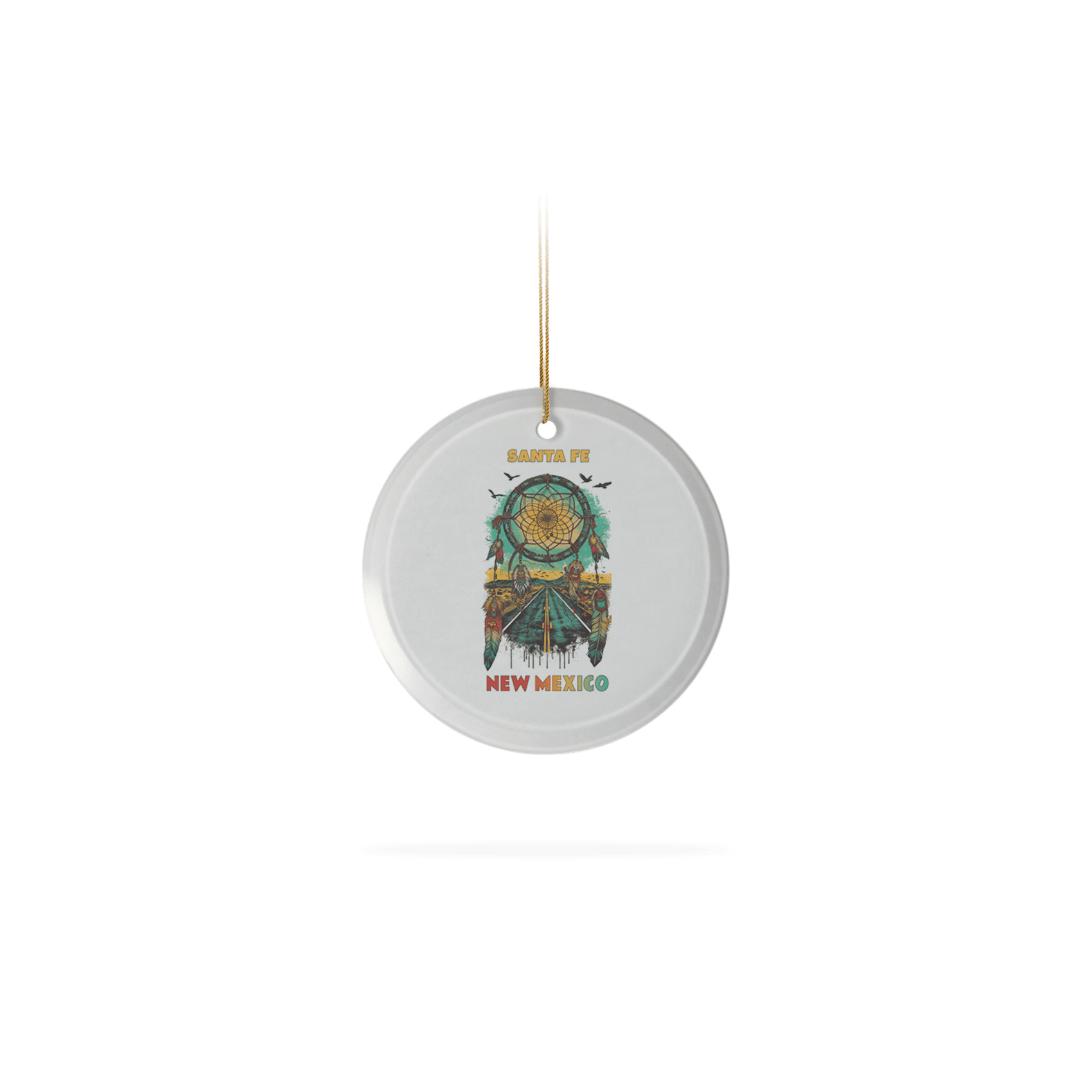 Frosted Glass Ornament 3.5"