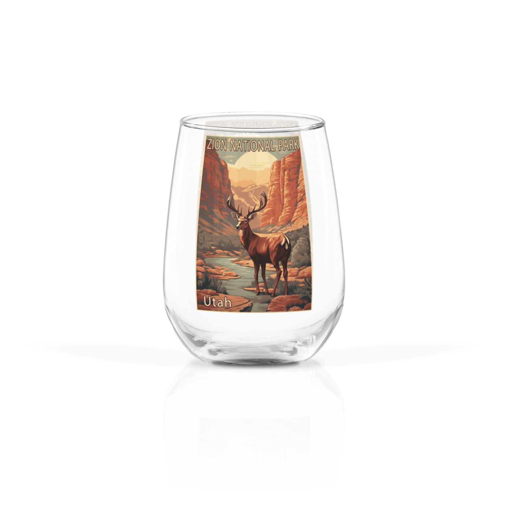 Deer In Canyon Poster