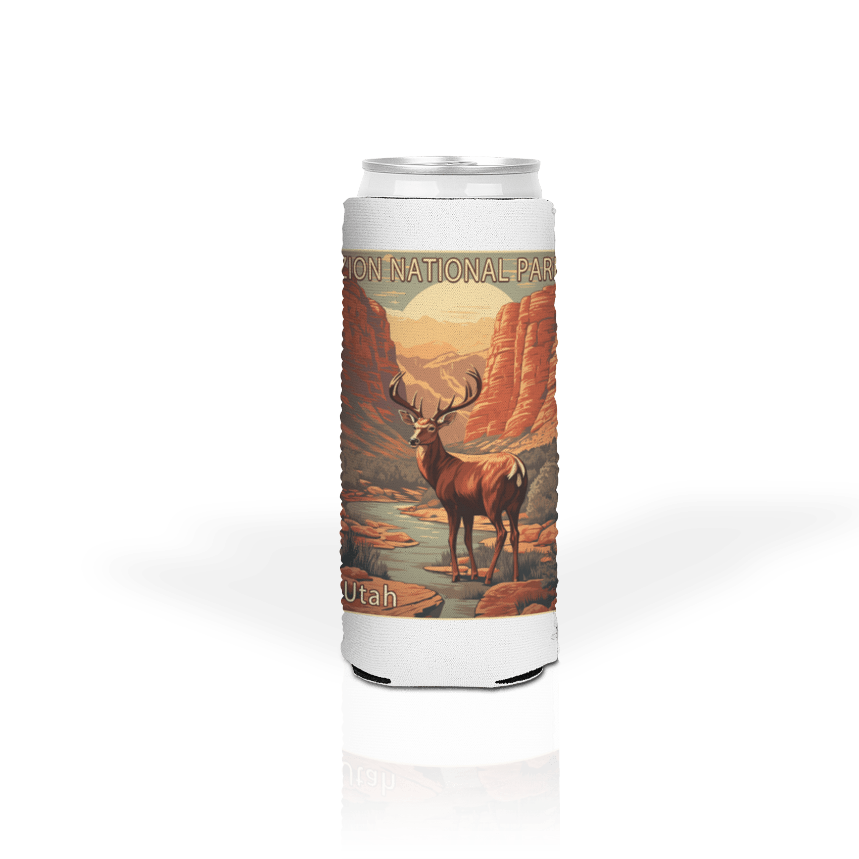 Deer In Canyon Poster