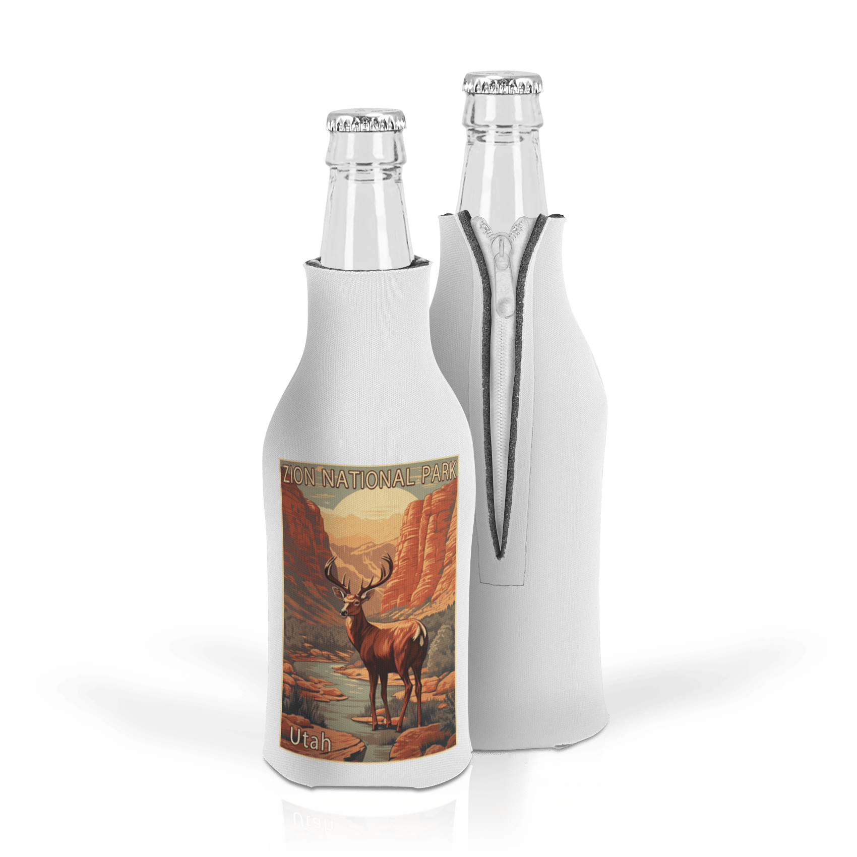 Deer In Canyon Poster