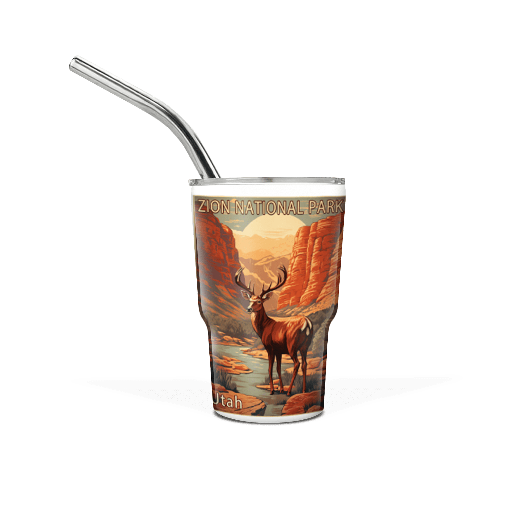 Mini 3 oz Tumbler with Straw
