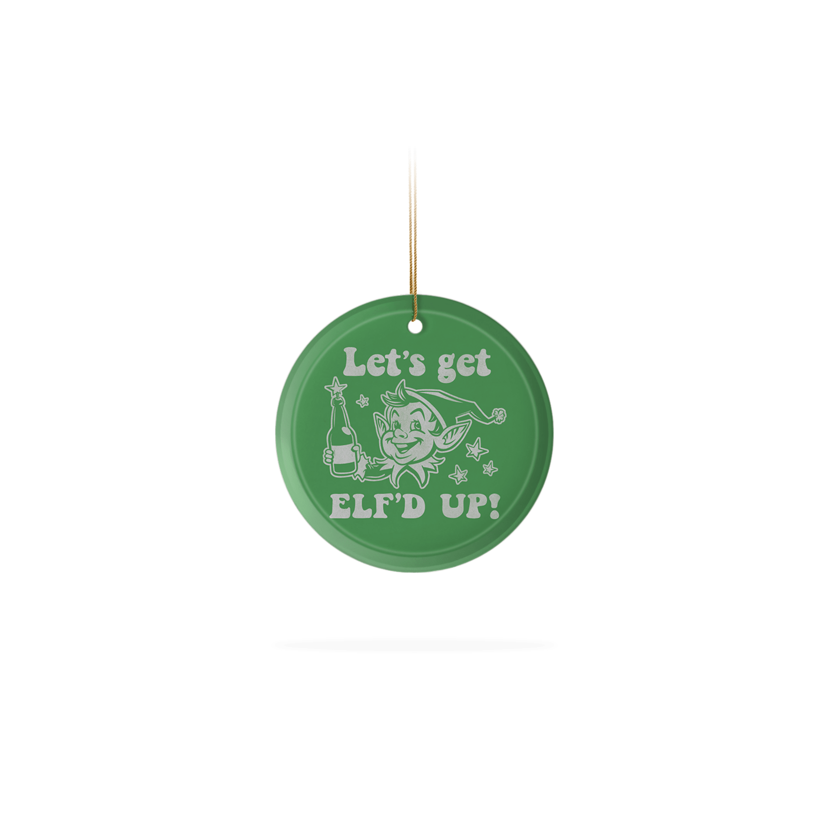 Frosted Glass Ornament 3.5"