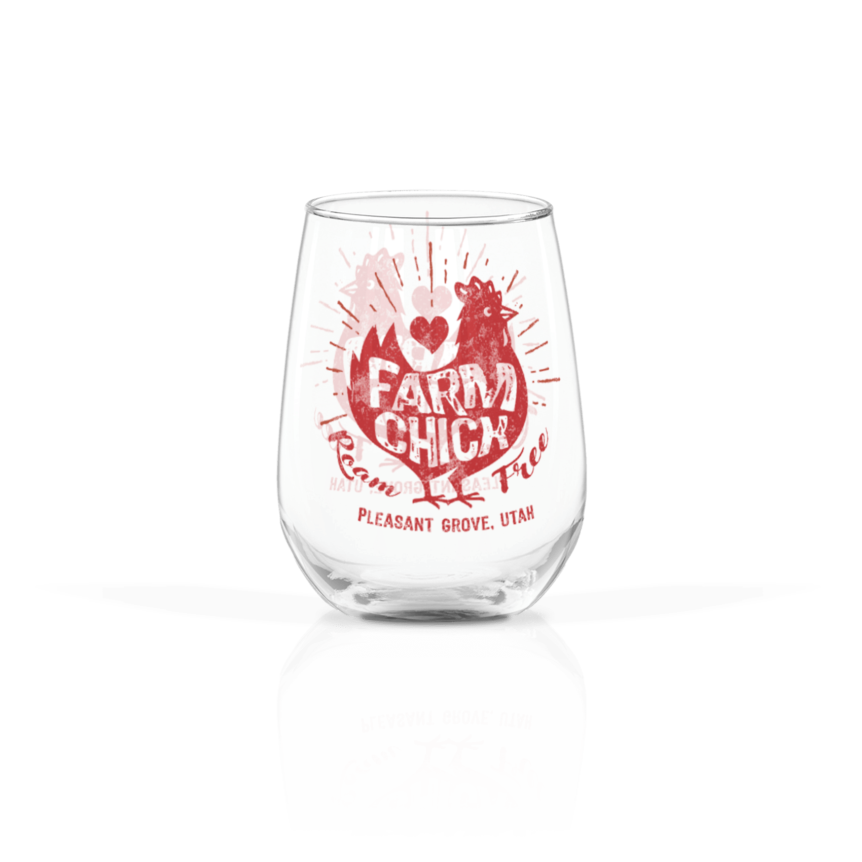 Clear 17oz Stemless Wine Glass