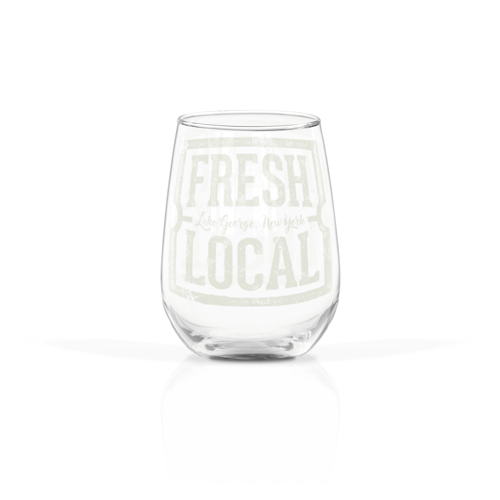 Clear 17oz Stemless Wine Glass