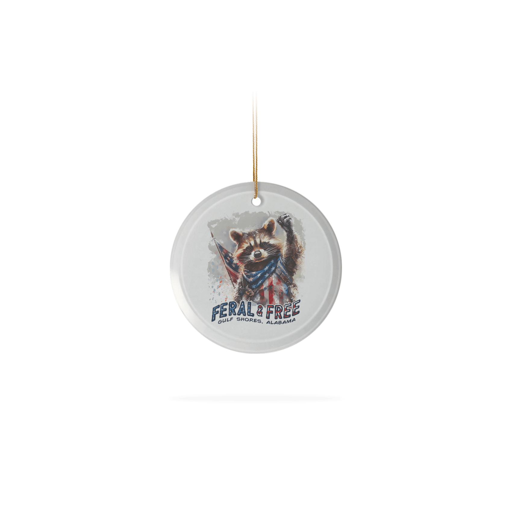 Frosted Glass Ornament 3.5"