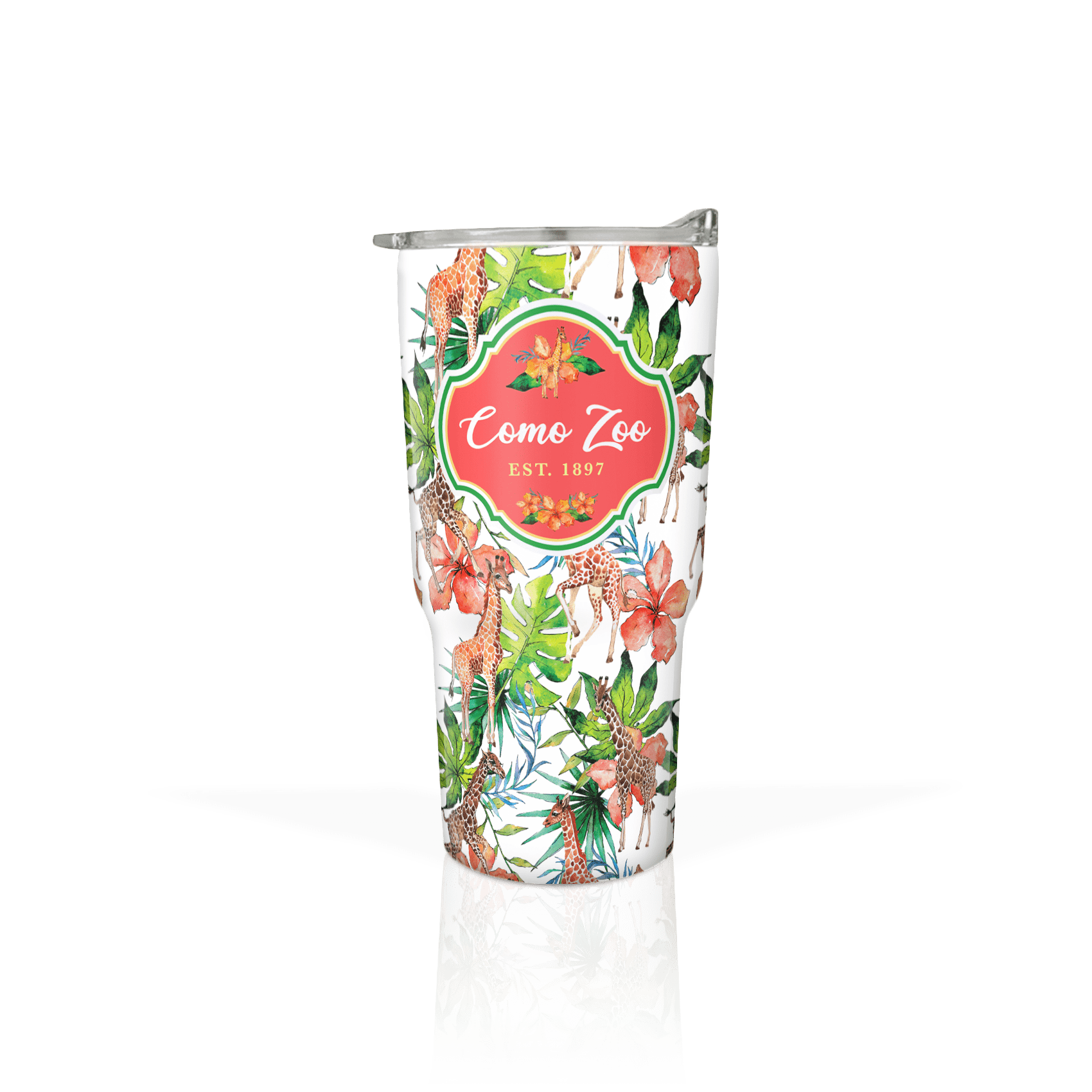 Floral Giraffe Pattern