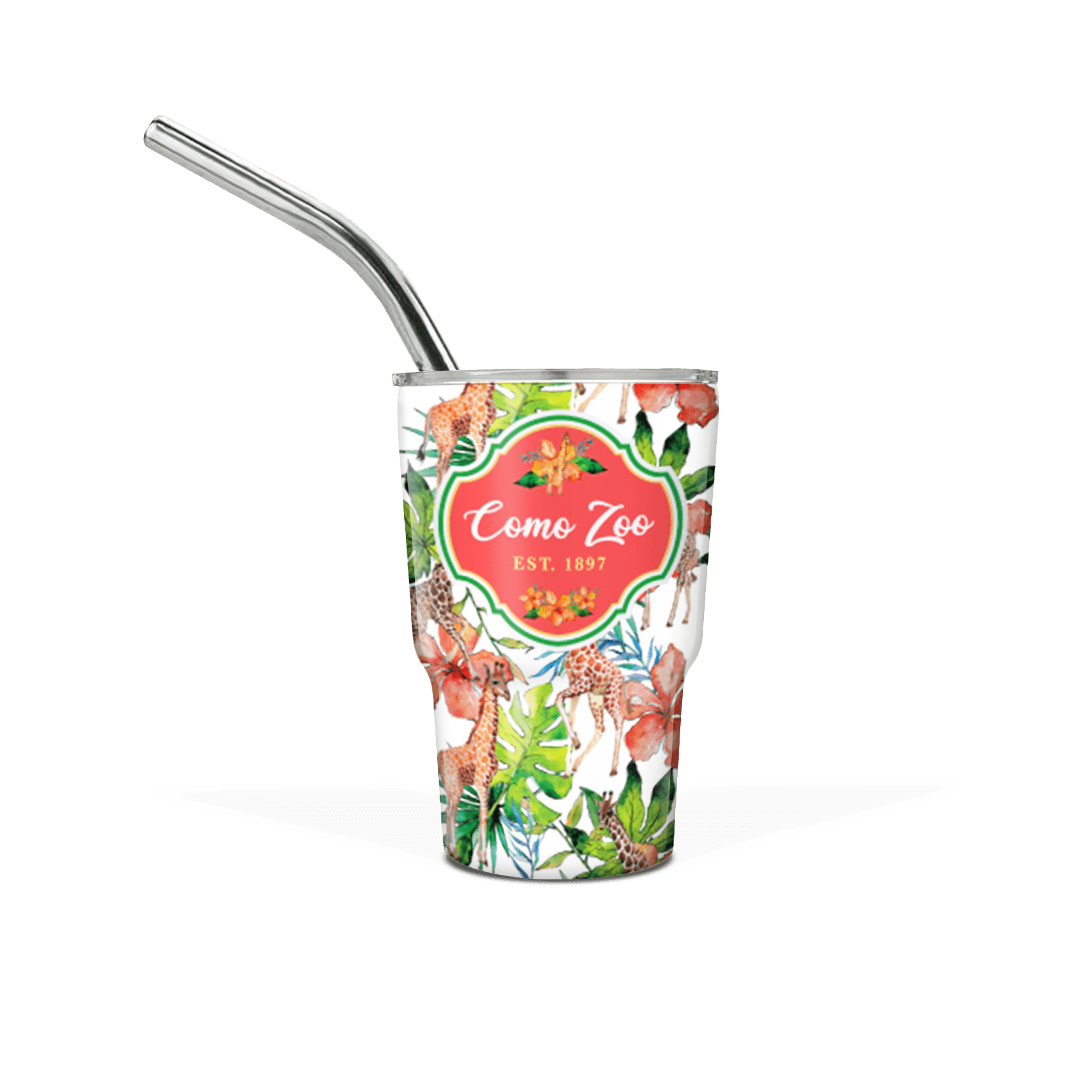 Floral Giraffe Pattern
