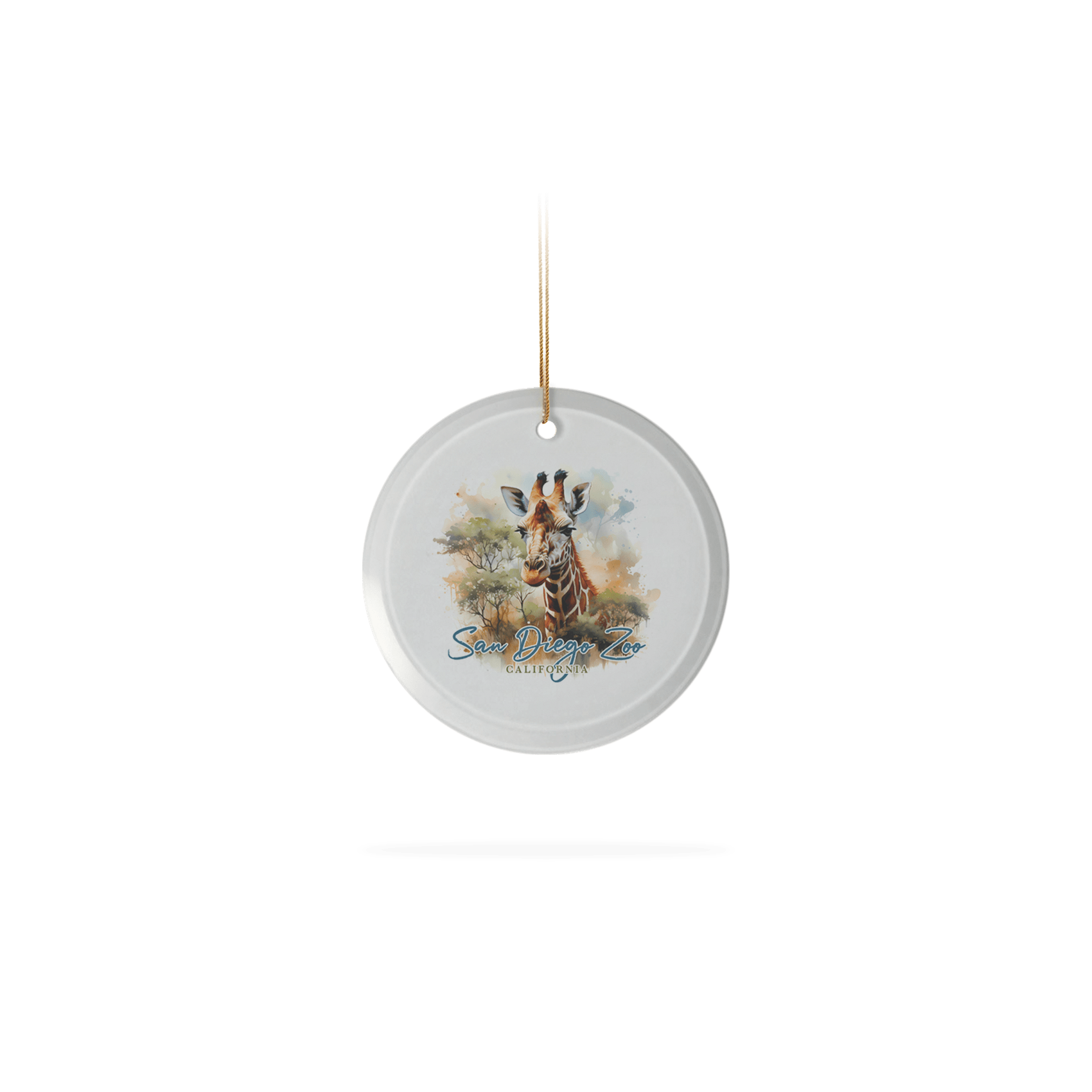 Frosted Glass Ornament 3.5"